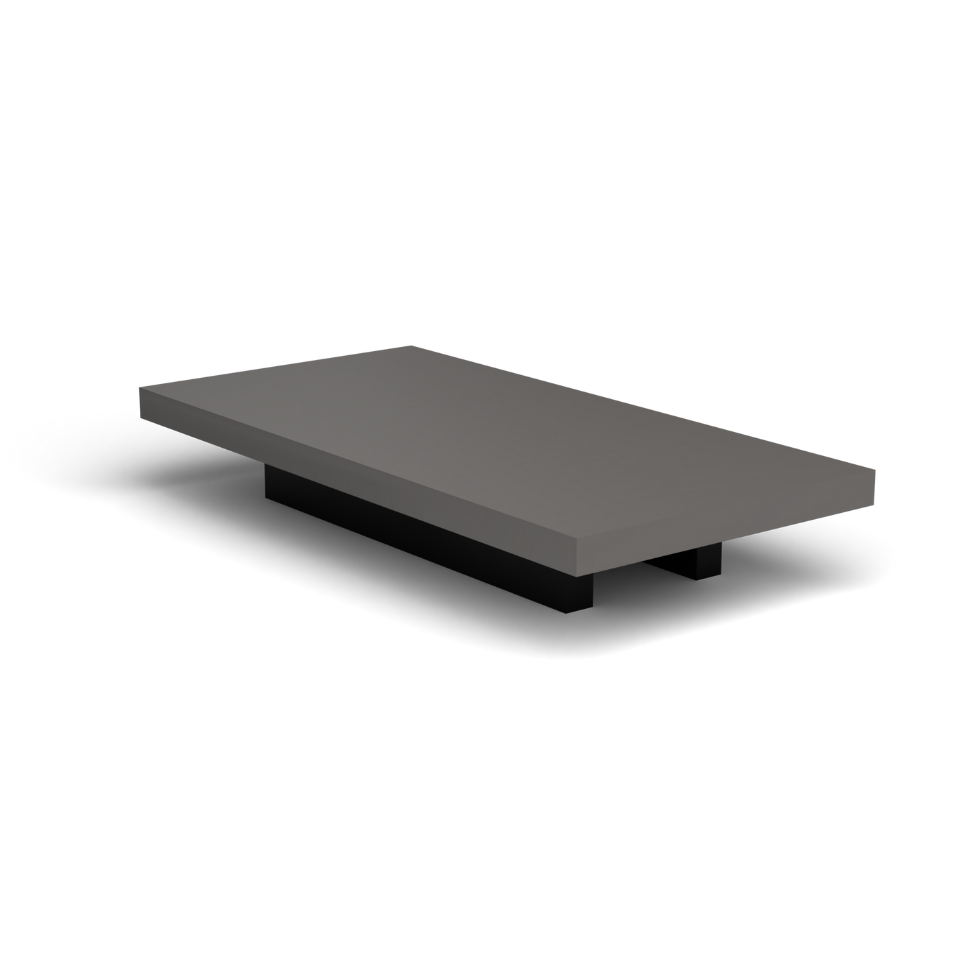 Solaris Evo Rechthoekige Salontafel - Black, Aluminium speckled Anthracite