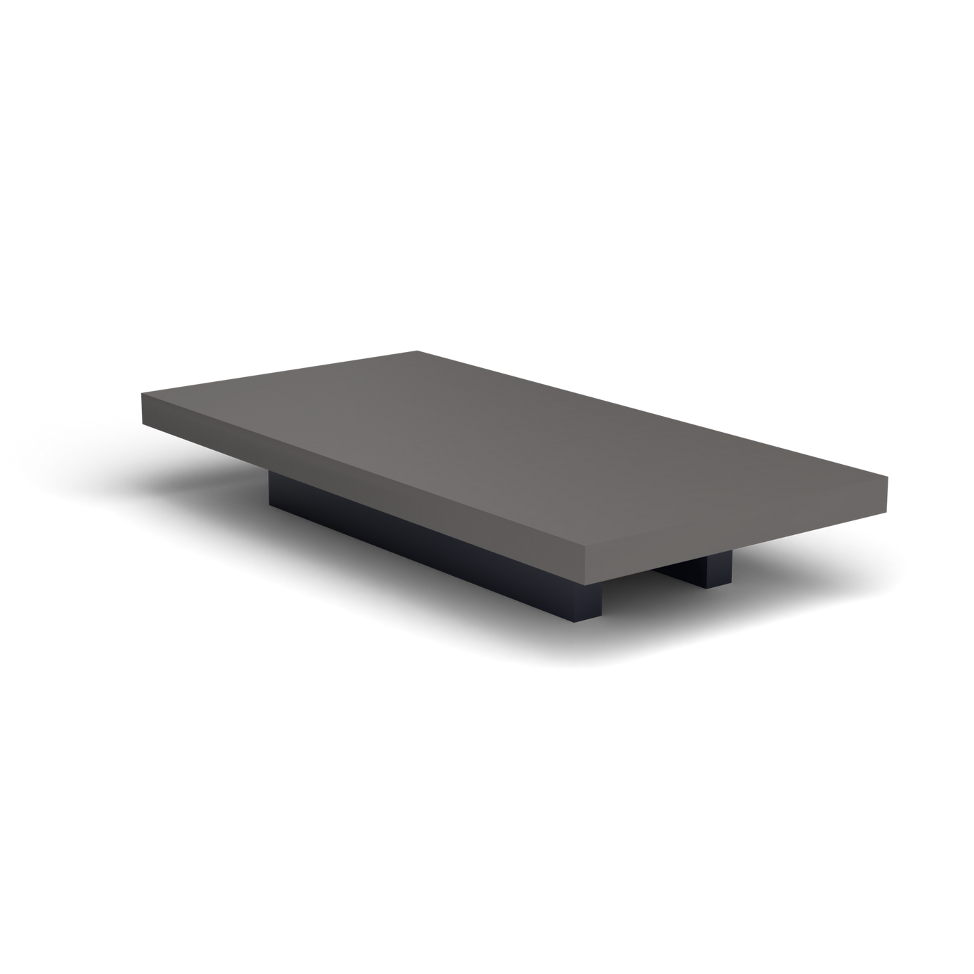 Solaris Evo Rechthoekige Salontafel - Grey Blue, Aluminium speckled Anthracite