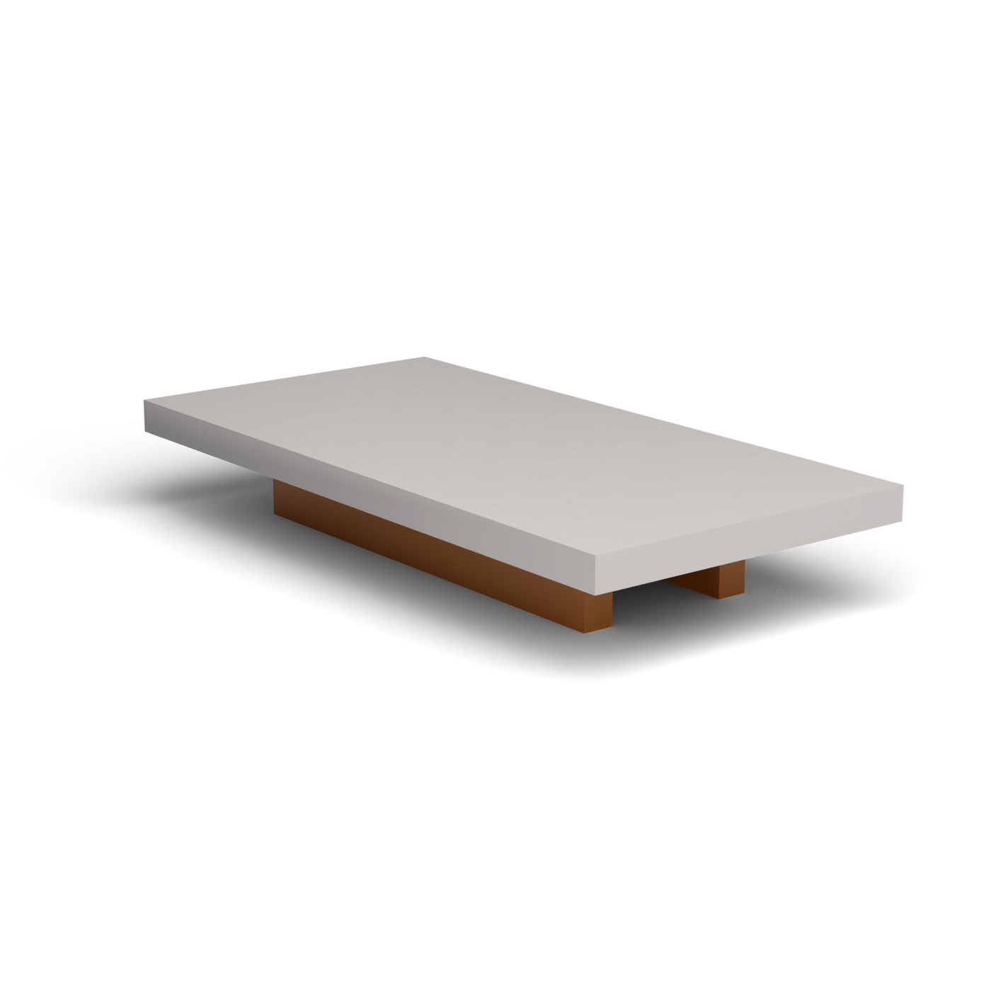 Solaris Evo Rechthoekige Salontafel - Mustard Yellow, Aluminium speckled Grey