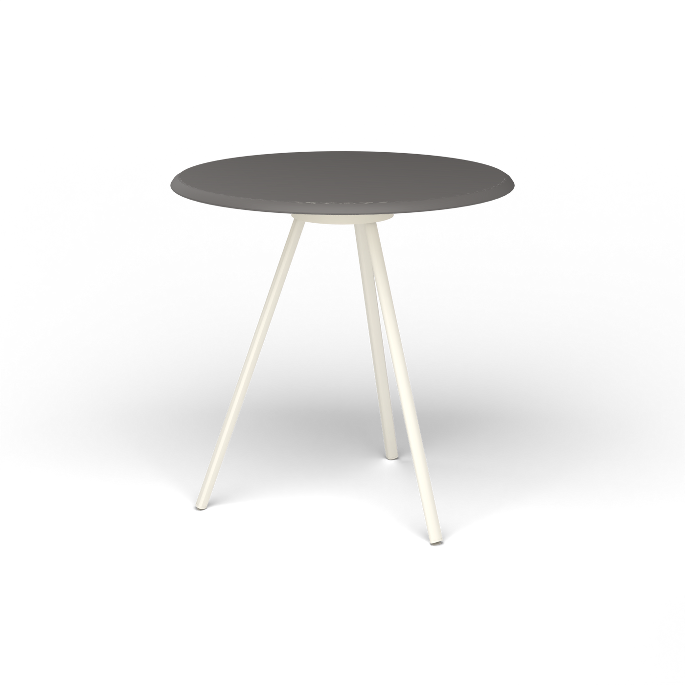 Zebra Tafel - Rond Ø 72 cm, speckled Anthracite, Antique White