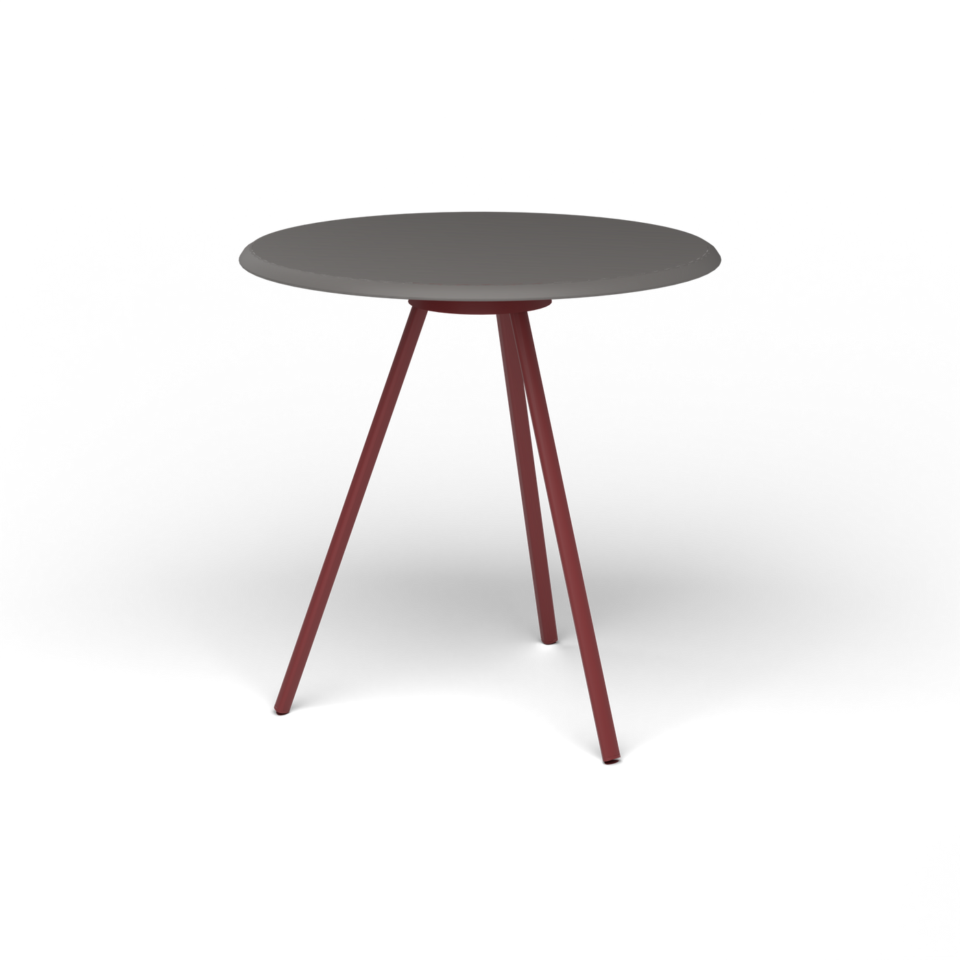 Zebra Tafel - Rond Ø 72 cm, speckled Anthracite, Autumn Red