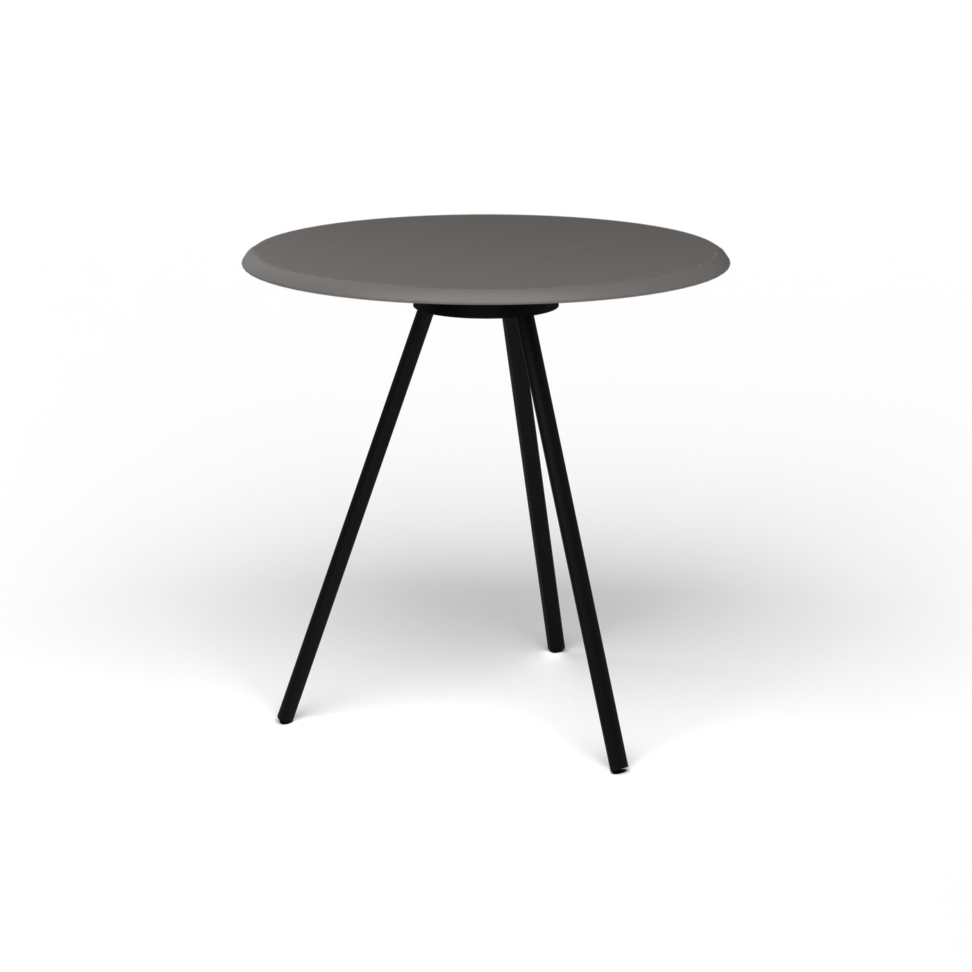 Zebra Tafel - Rond Ø 72 cm, speckled Anthracite, Black