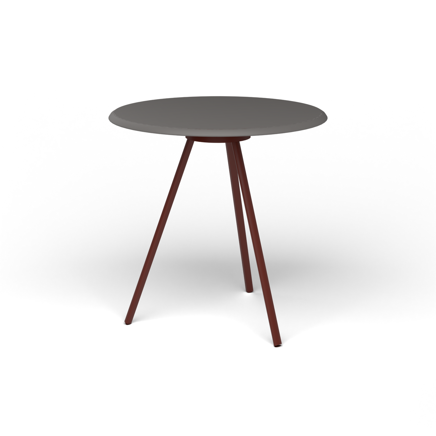 Zebra Tafel - Rond Ø 72 cm, speckled Anthracite, Chestnut Brown