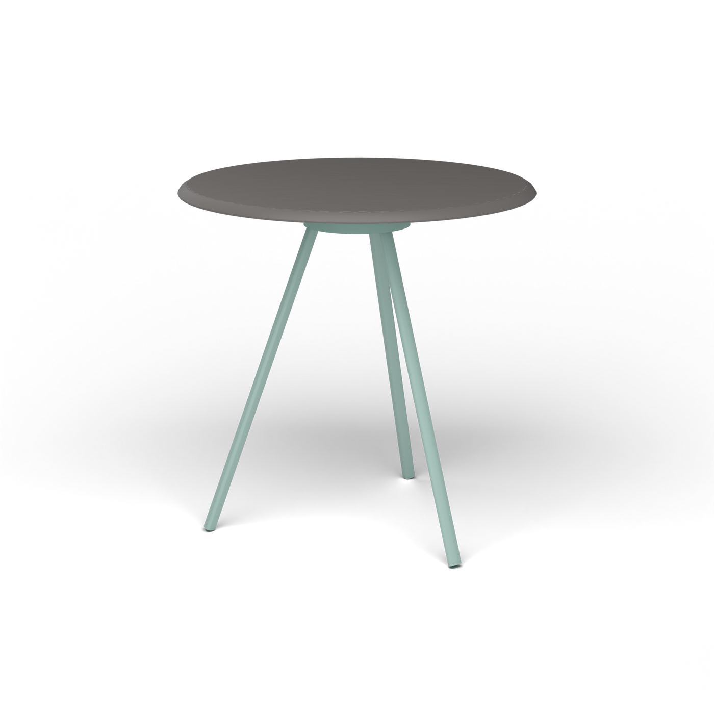 Zebra Tafel - Rond Ø 72 cm, speckled Anthracite, Light Blue