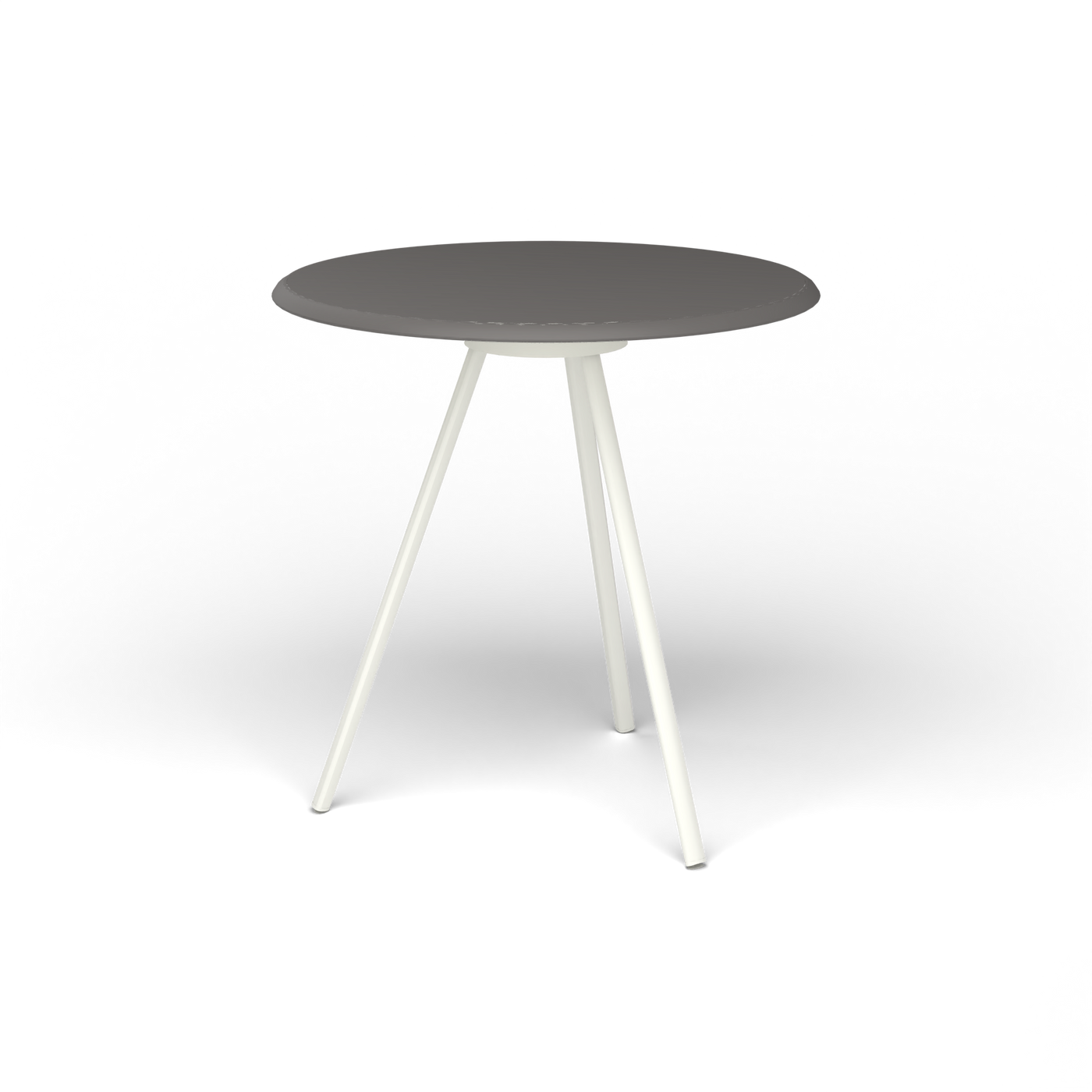 Zebra Tafel - Rond Ø 72 cm, speckled Anthracite, White