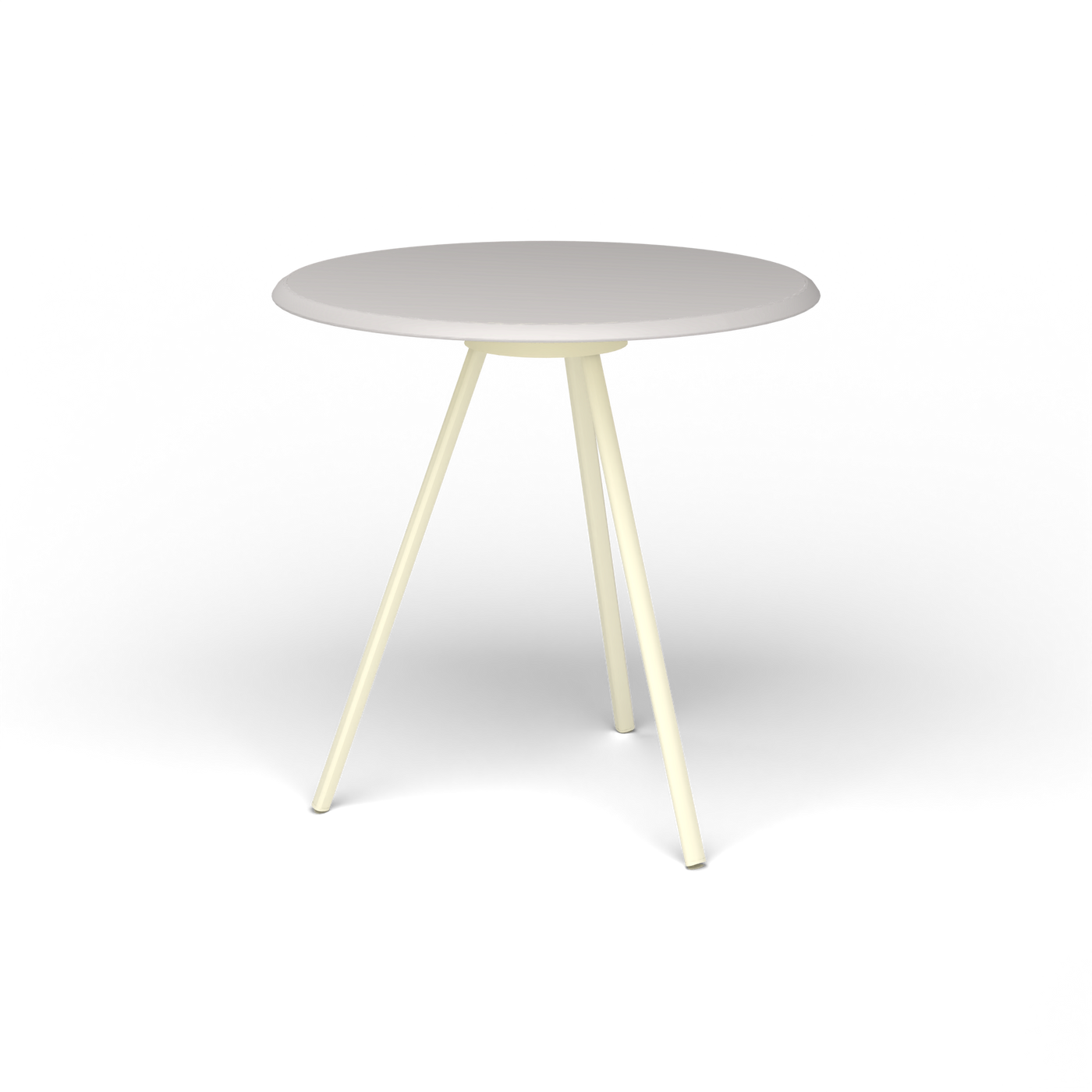 Zebra Tafel - Rond Ø 72 cm, speckled Grey, Butter White