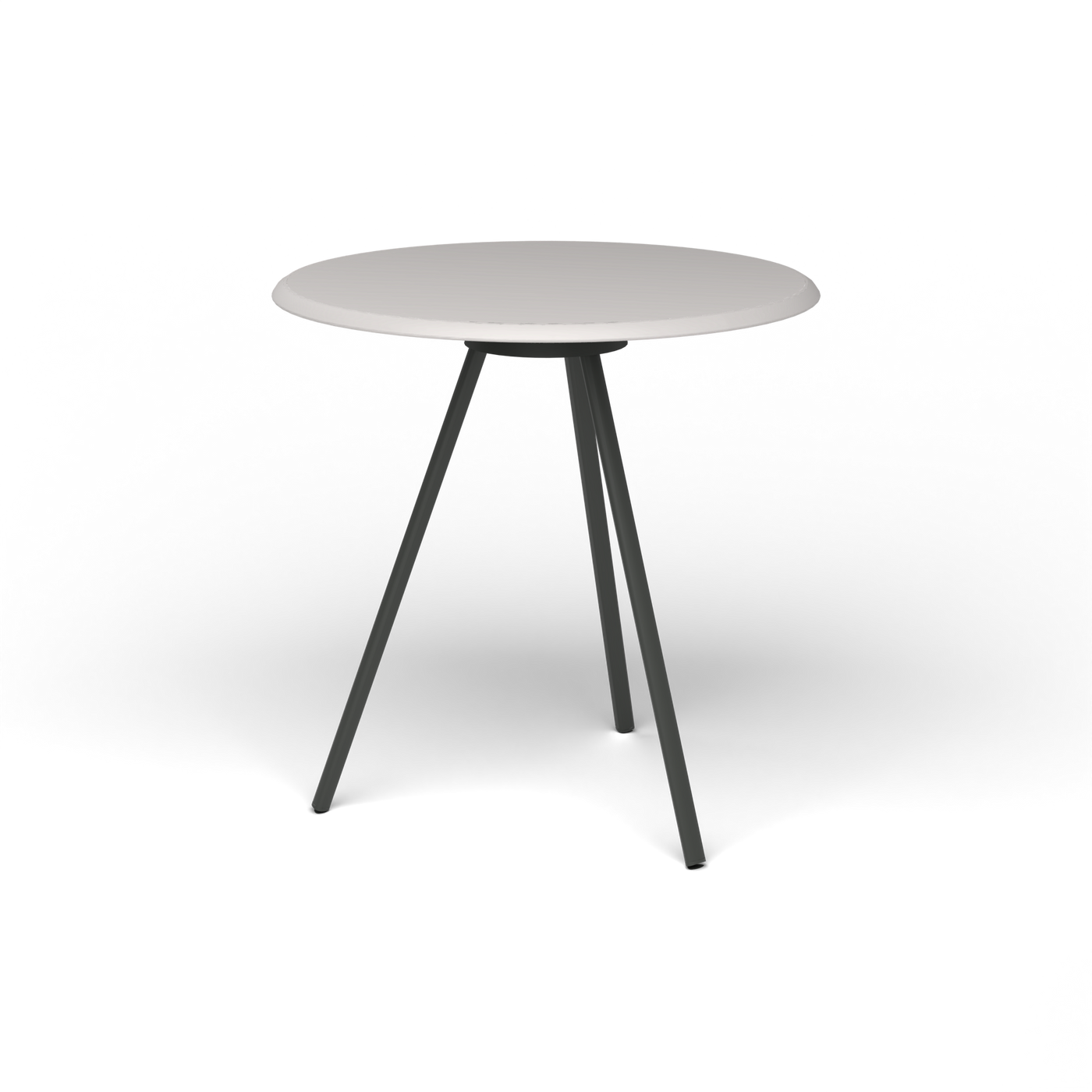 Zebra Tafel - Rond Ø 72 cm, speckled Grey, Metallic Grey