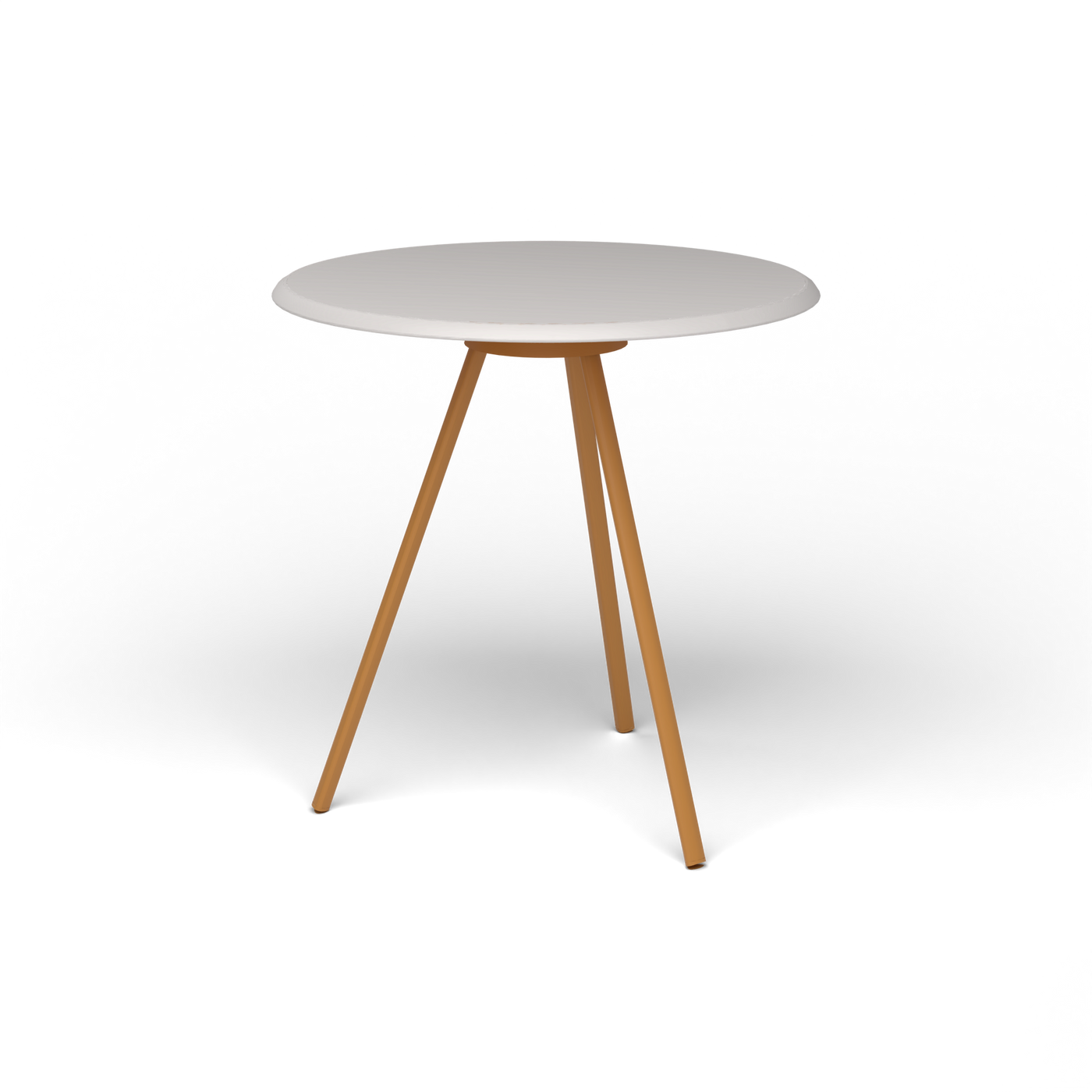 Zebra Tafel - Rond Ø 72 cm, speckled Grey, Mustard Yellow