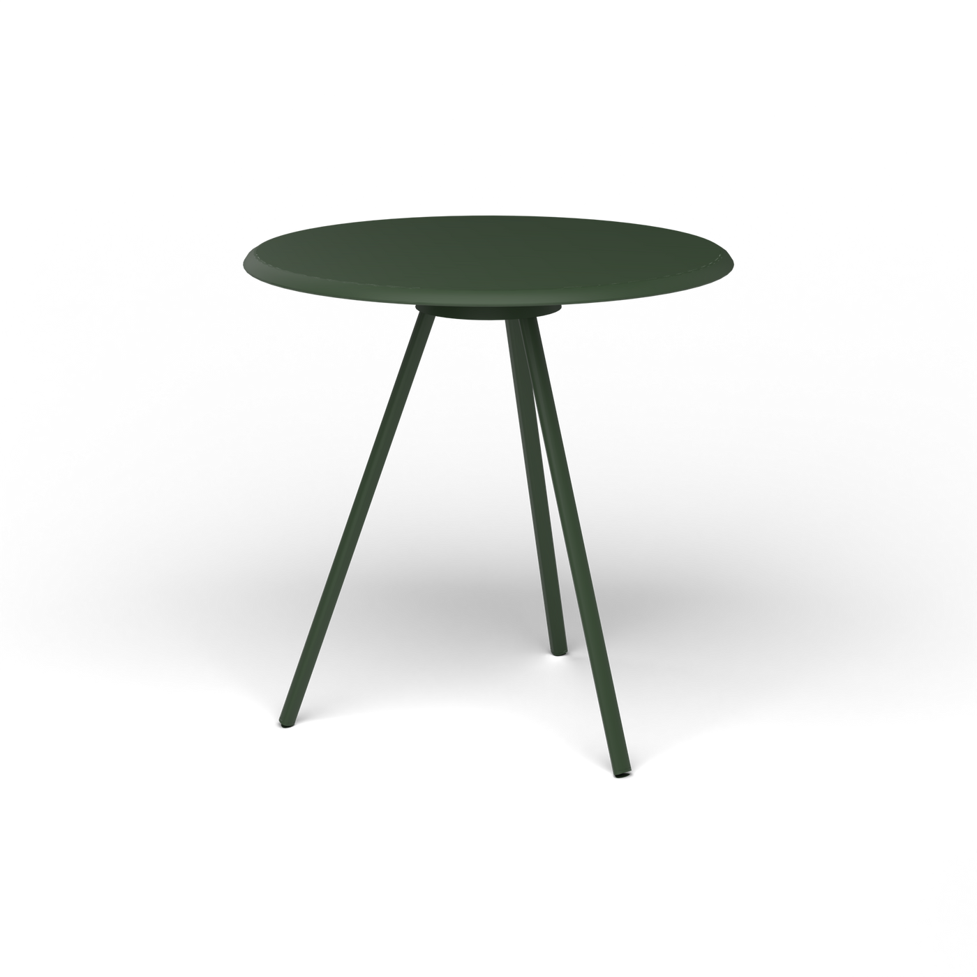Zebra Tafel - Rond Ø 72 cm, gelakt aluminium, Bottle Green