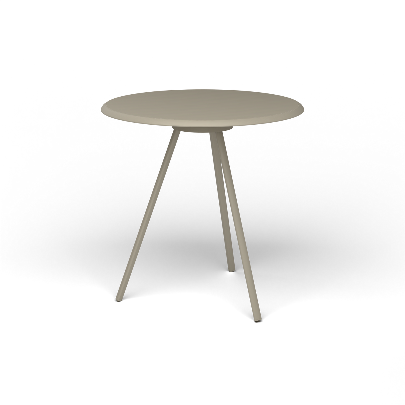 Zebra Tafel - Rond Ø 72 cm, gelakt aluminium, Pearly Gold