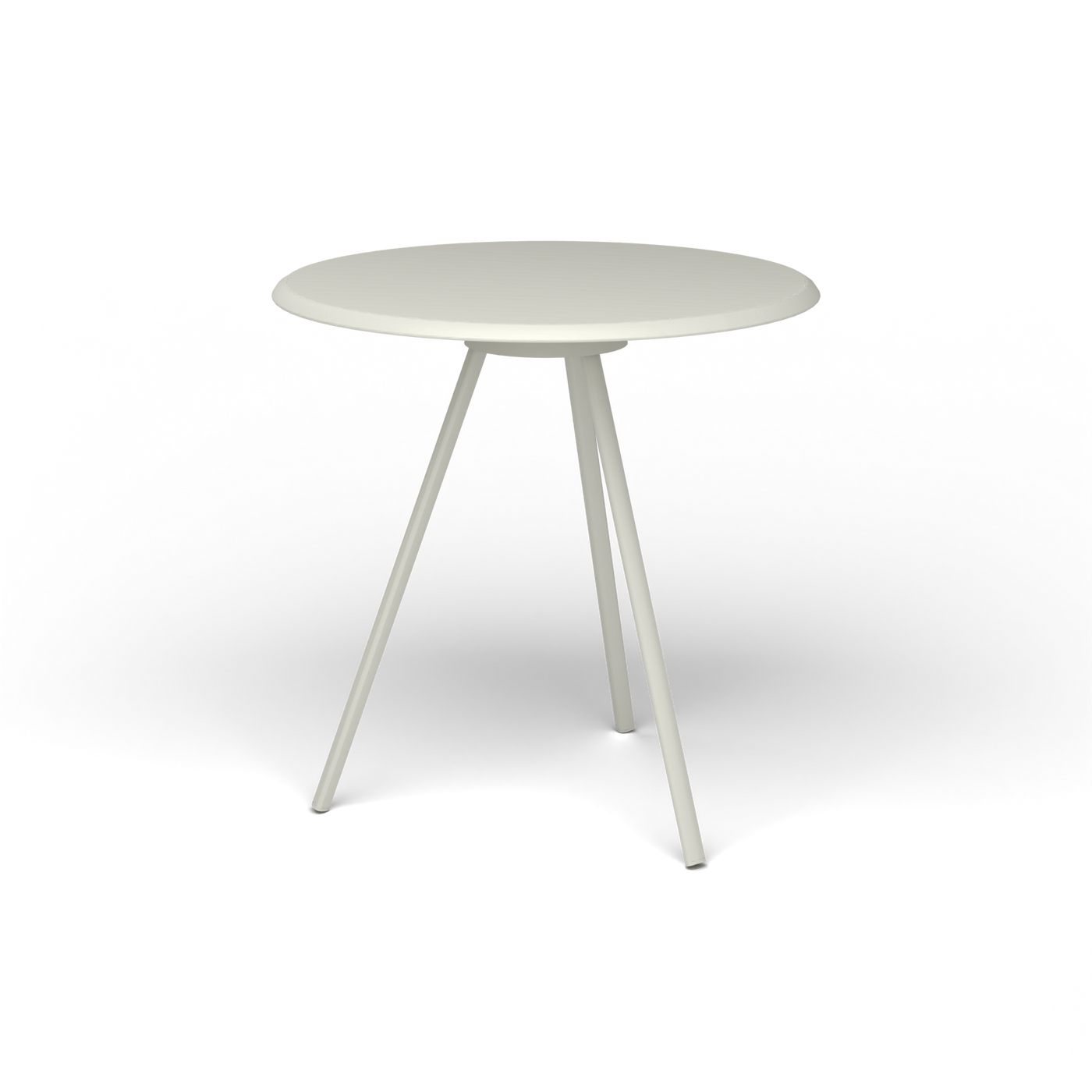 Zebra Tafel - Rond Ø 72 cm, gelakt aluminium, Powder Grey
