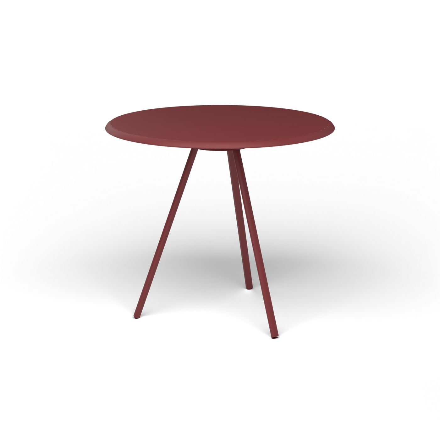 Zebra Tafel - Rond Ø 82 cm, gelakt aluminium, Autumn Red