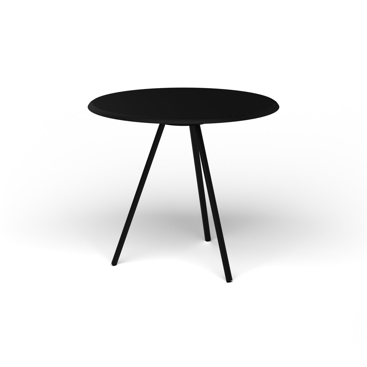 Zebra Tafel - Rond Ø 82 cm, gelakt aluminium, Black