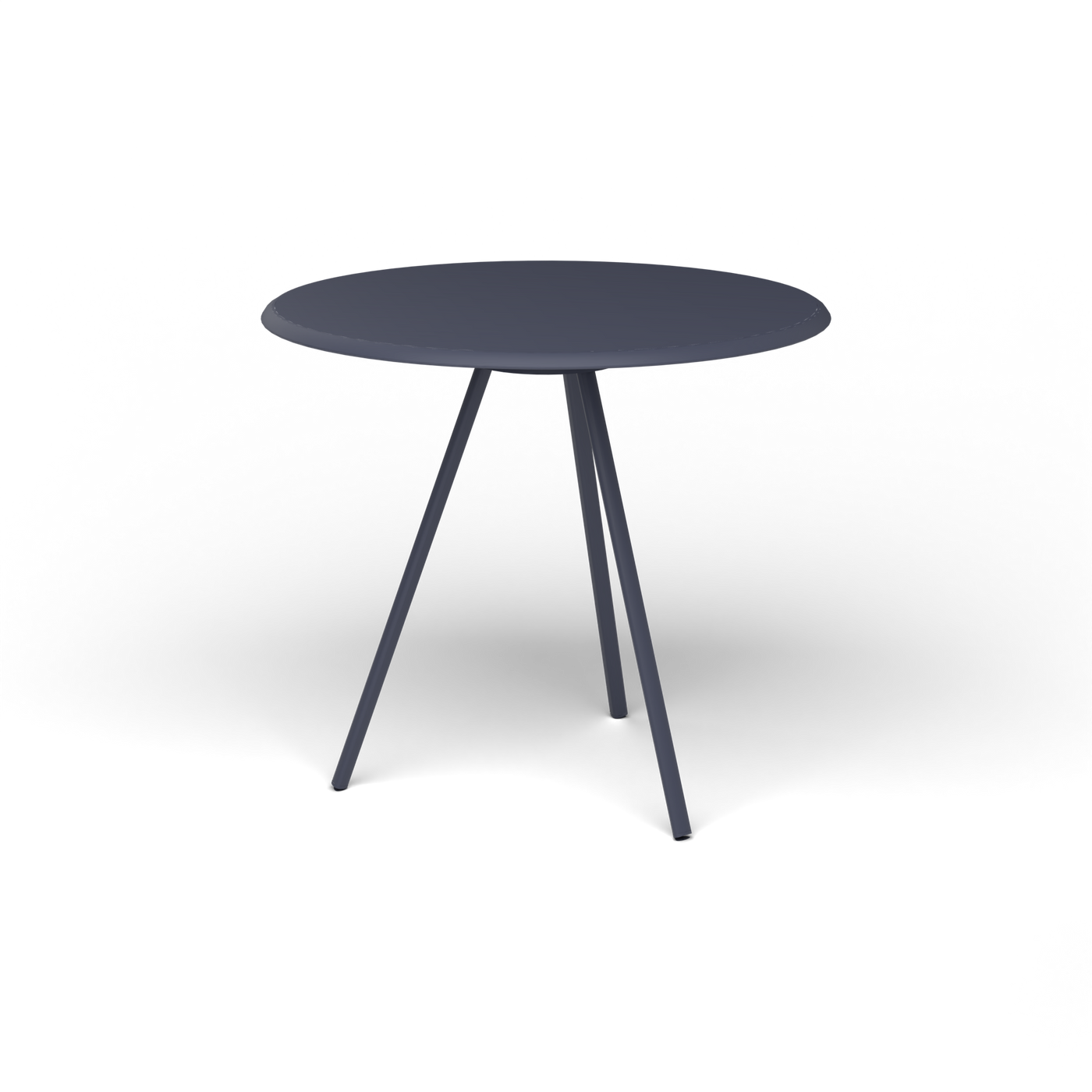 Zebra Tafel - Rond Ø 82 cm, gelakt aluminium, Grey Blue