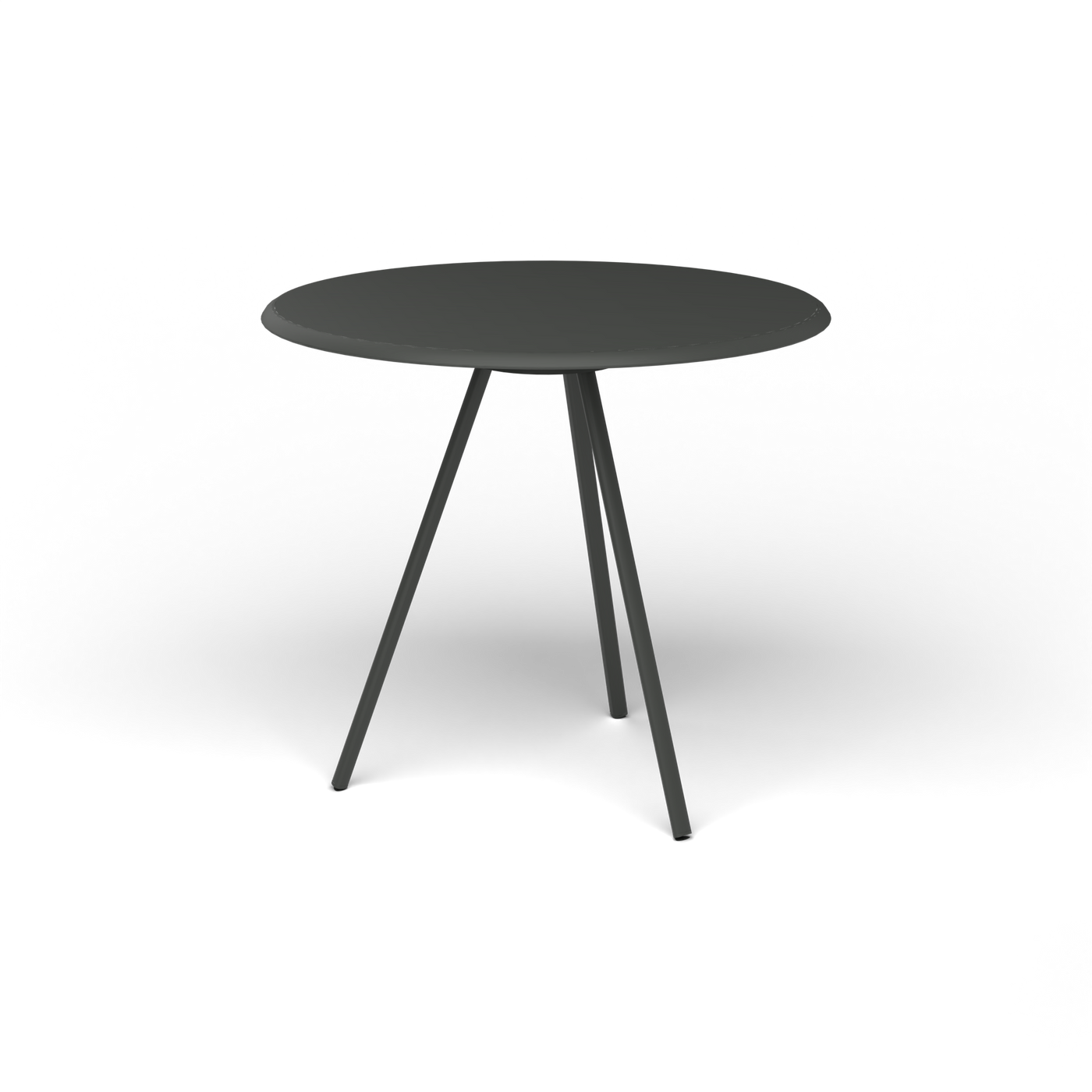 Zebra Tafel - Rond Ø 82 cm, gelakt aluminium, Metallic Grey