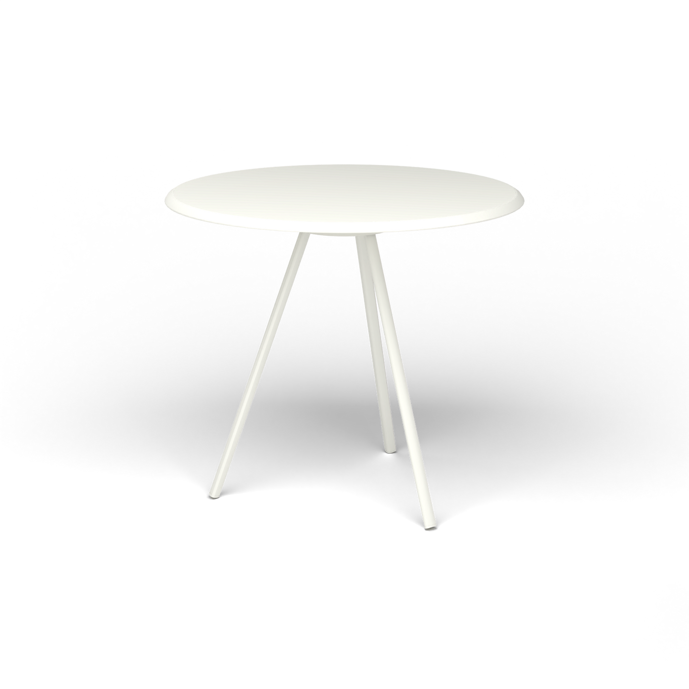 Zebra Tafel - Rond Ø 82 cm, gelakt aluminium, White