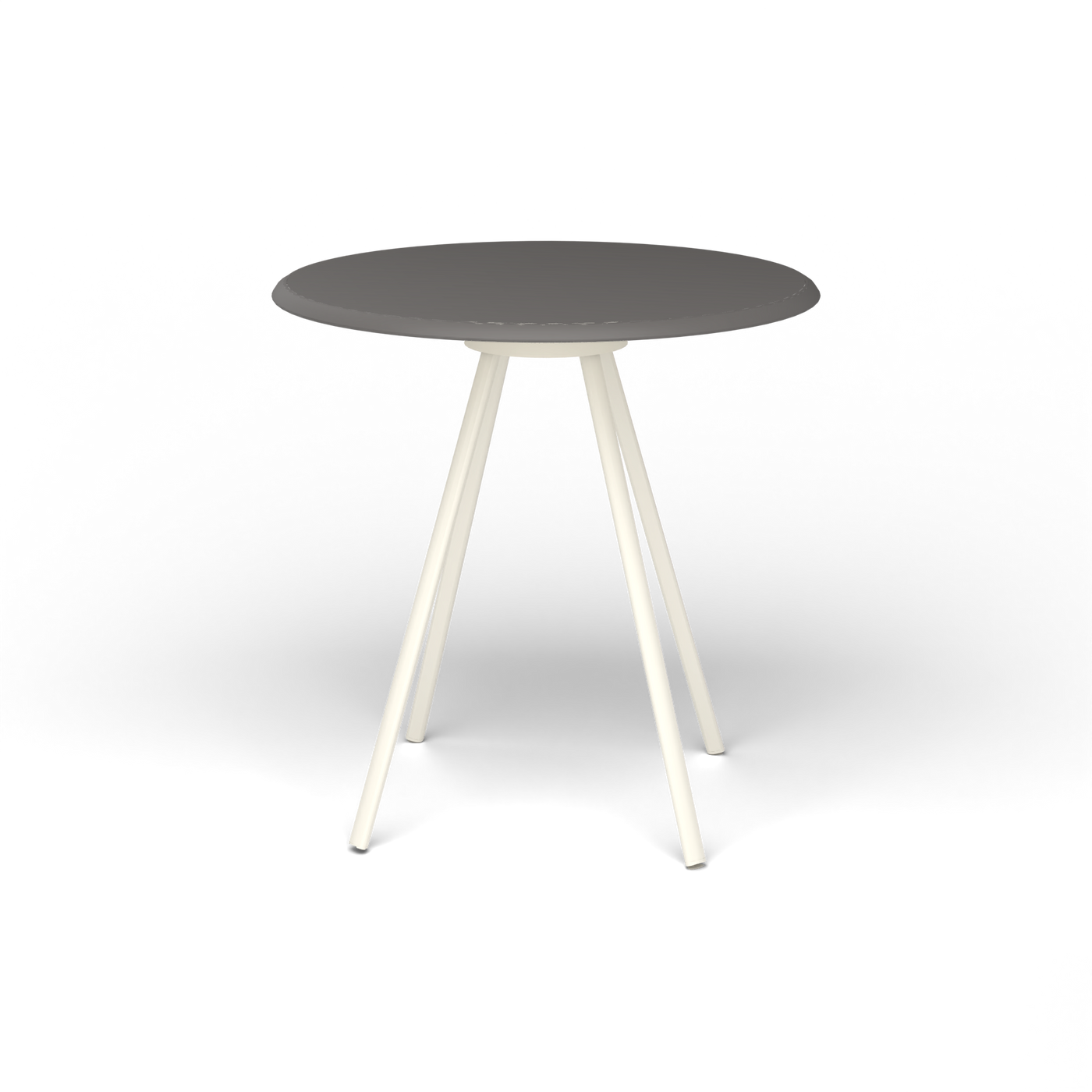 Zebra Tafel - Rond Ø 72 cm, speckled Anthracite, Antique White