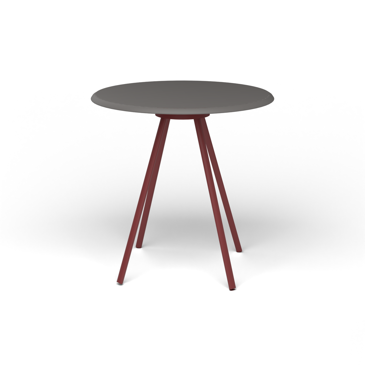 Zebra Tafel - Rond Ø 72 cm, speckled Anthracite, Autumn Red
