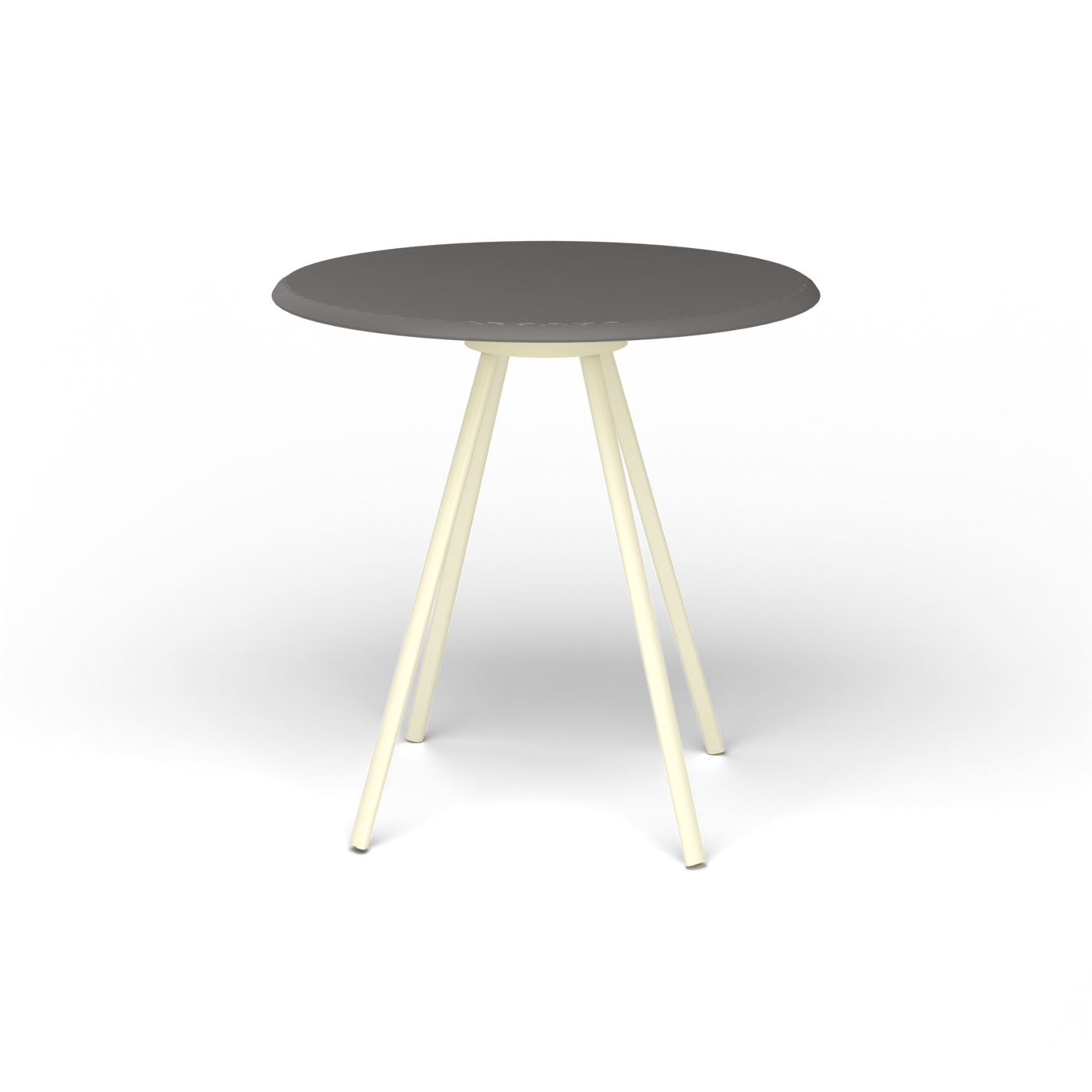 Zebra Tafel - Rond Ø 72 cm, speckled Anthracite, Butter White