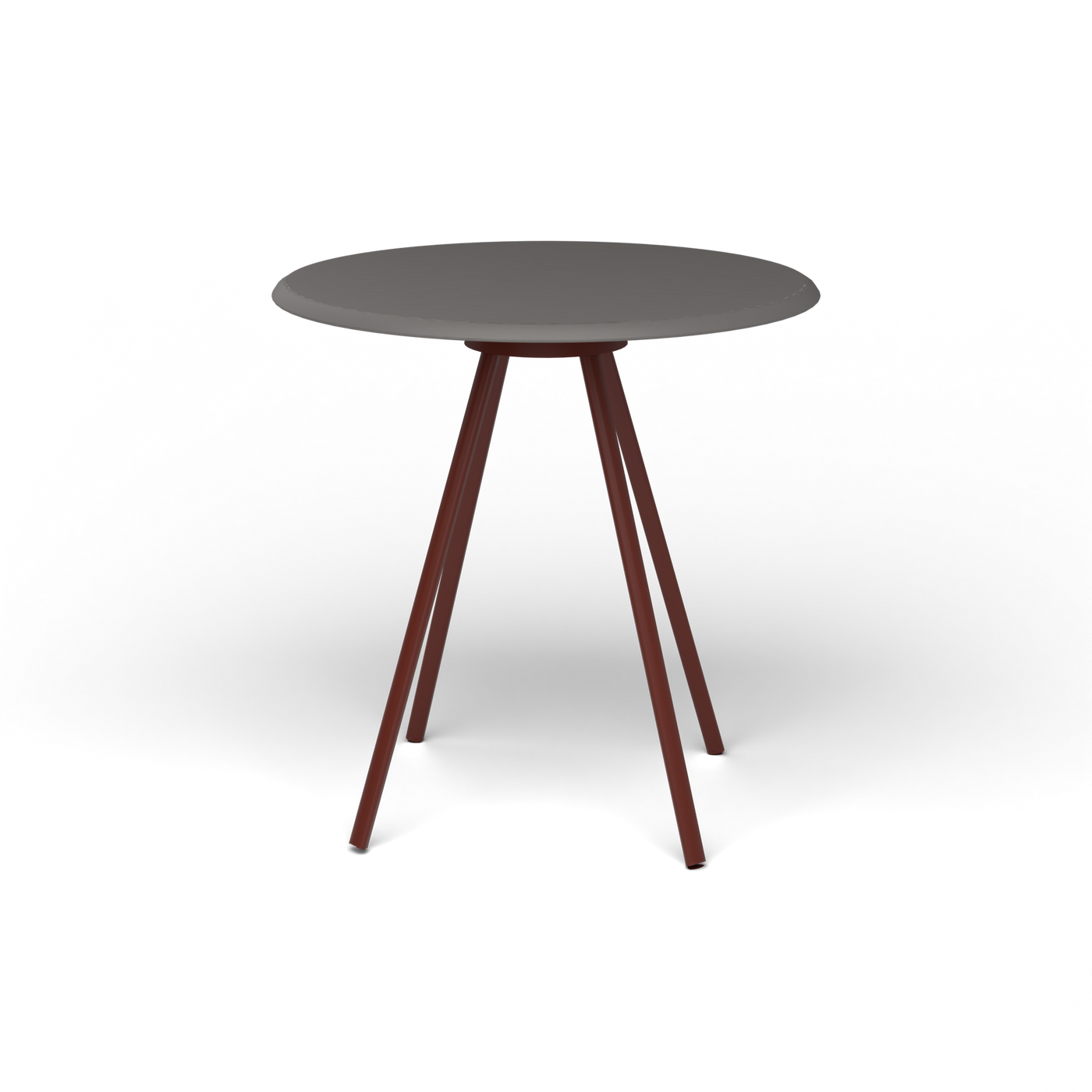Zebra Tafel - Rond Ø 72 cm, speckled Anthracite, Chestnut Brown