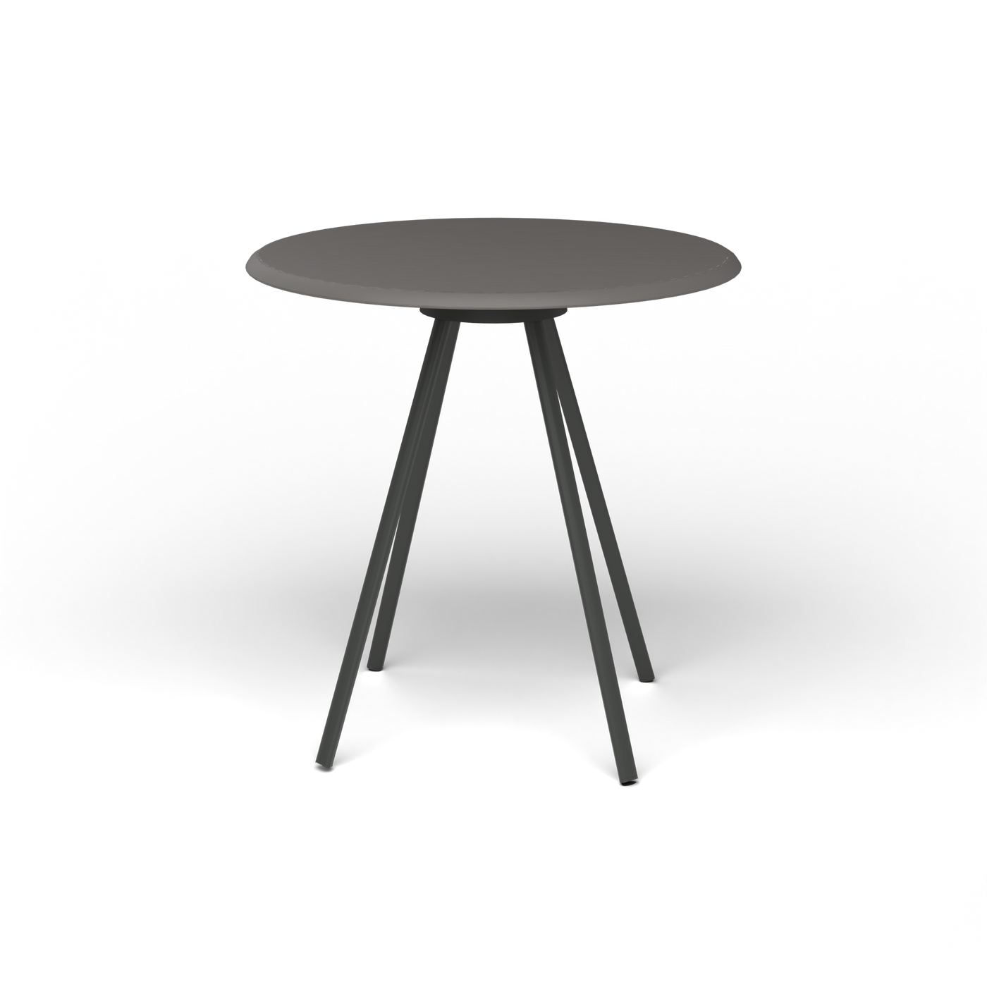 Zebra Tafel - Rond Ø 72 cm, speckled Anthracite, Metallic Grey
