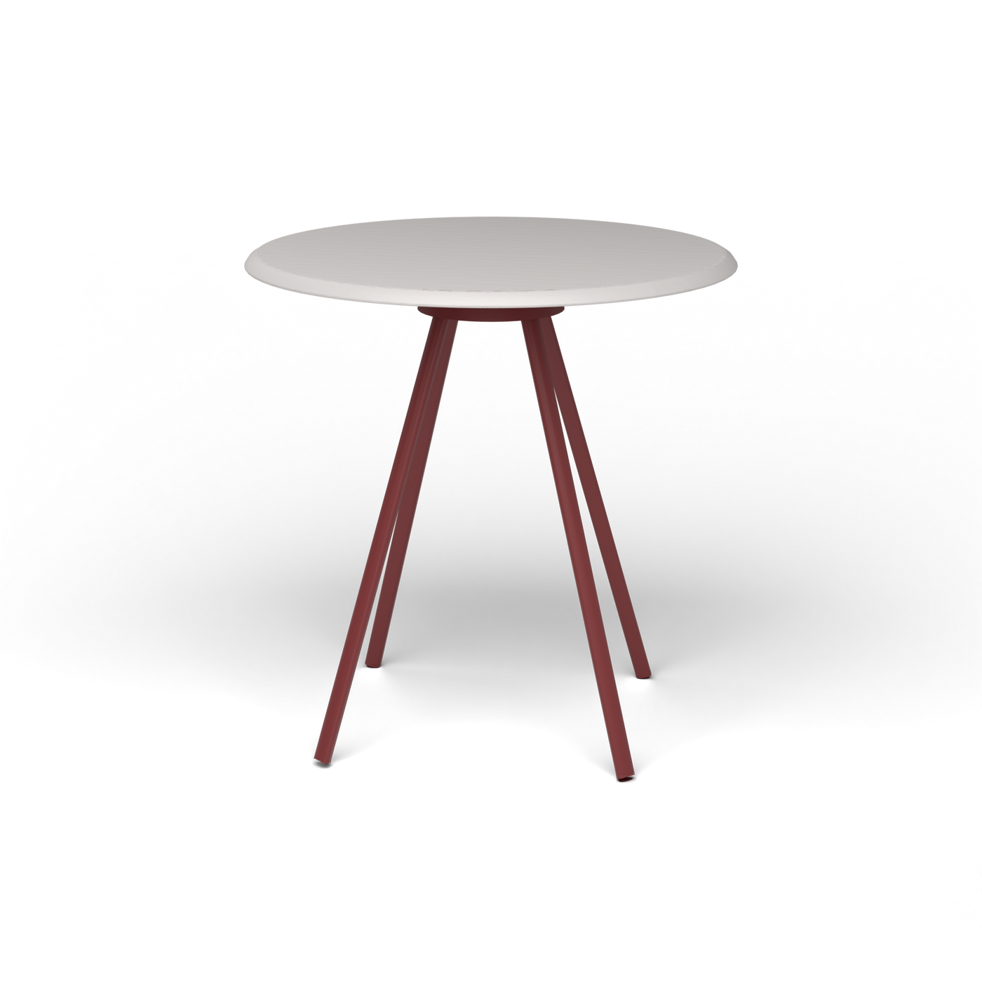 Zebra Tafel - Rond Ø 72 cm, speckled Grey, Autumn Red