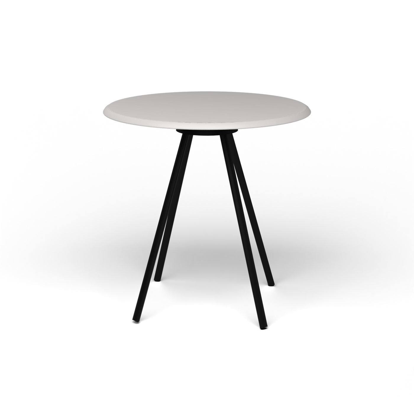Zebra Tafel - Rond Ø 72 cm, speckled Grey, Black