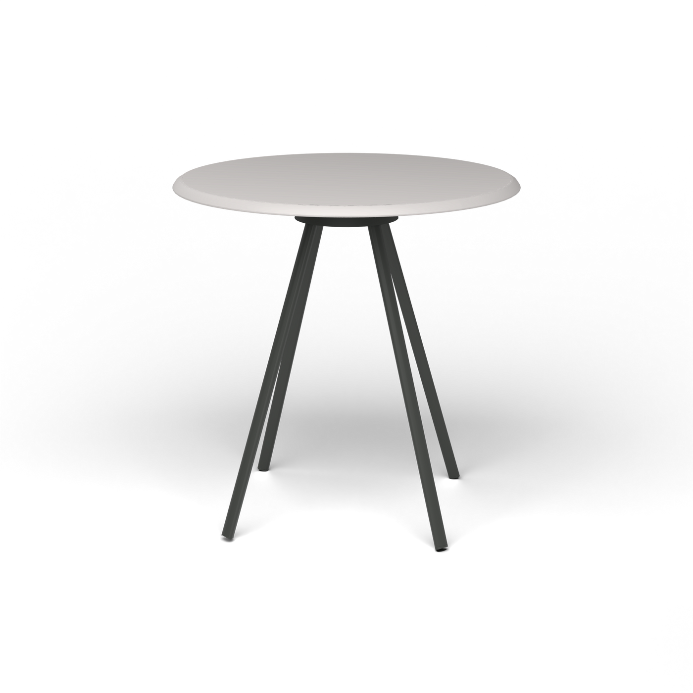 Zebra Tafel - Rond Ø 72 cm, speckled Grey, Metallic Grey