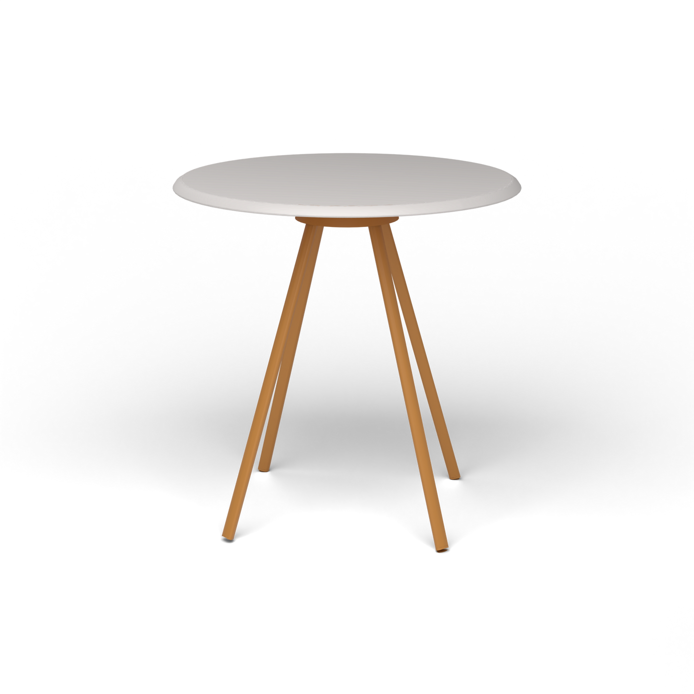 Zebra Tafel - Rond Ø 72 cm, speckled Grey, Mustard Yellow