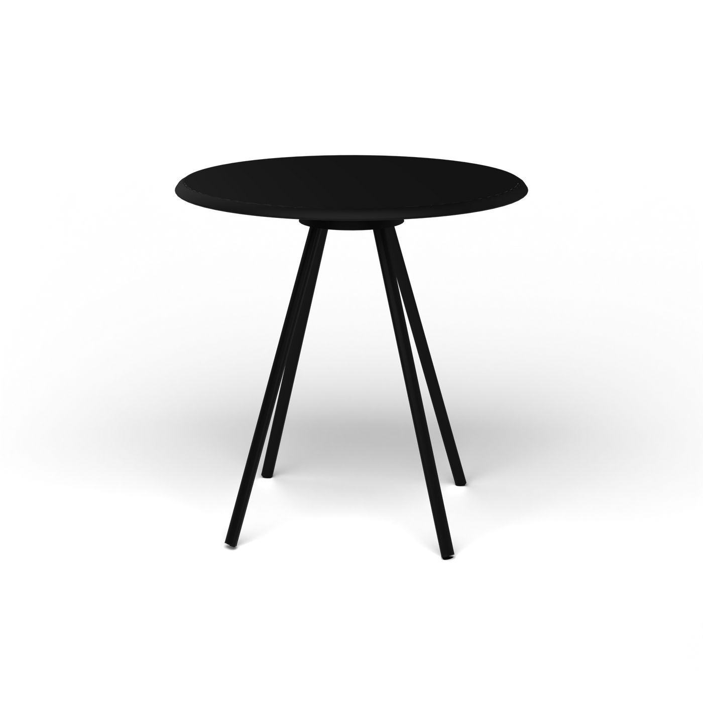 Zebra Tafel - Rond Ø 72 cm, gelakt aluminium, Black