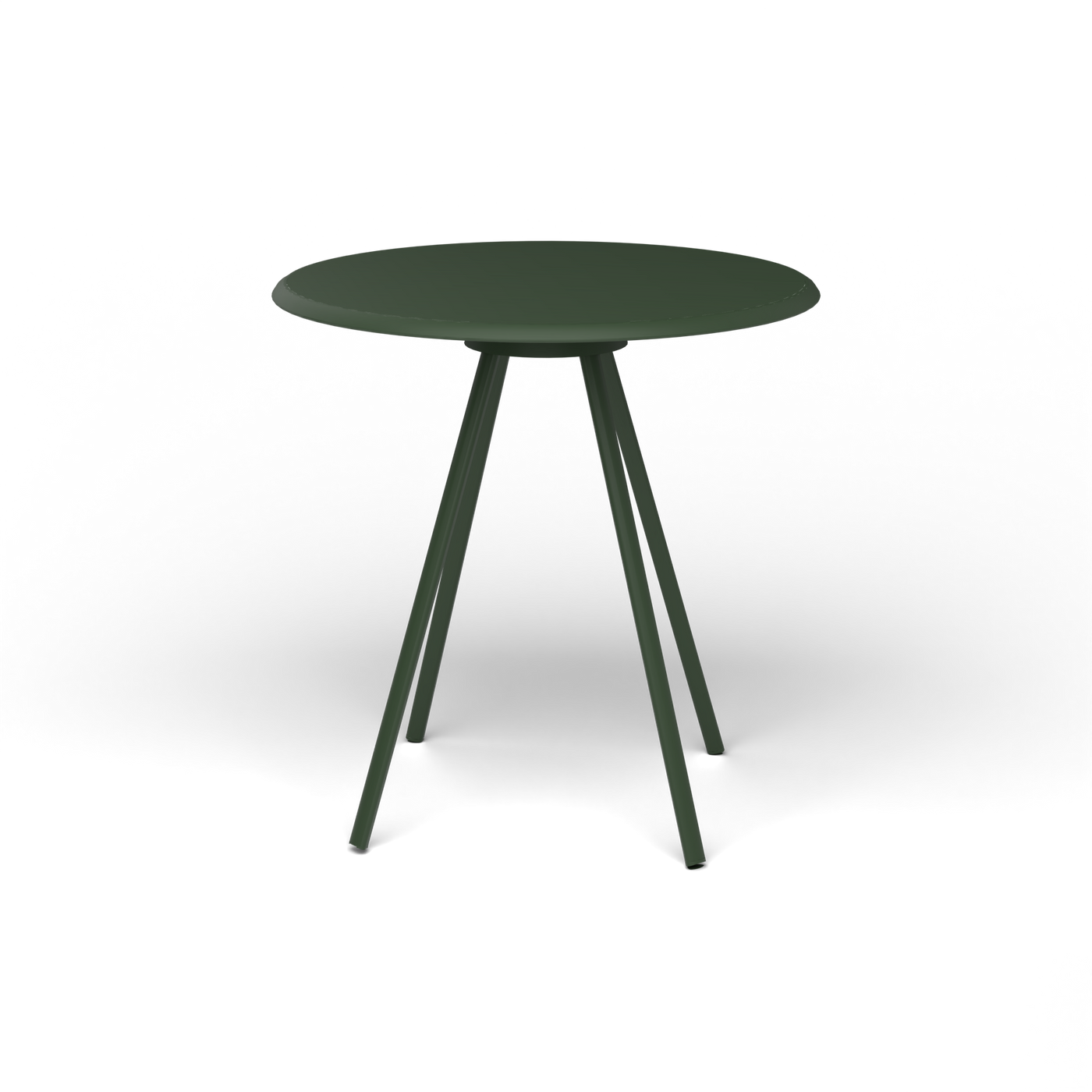 Zebra Tafel - Rond Ø 72 cm, gelakt aluminium, Bottle Green