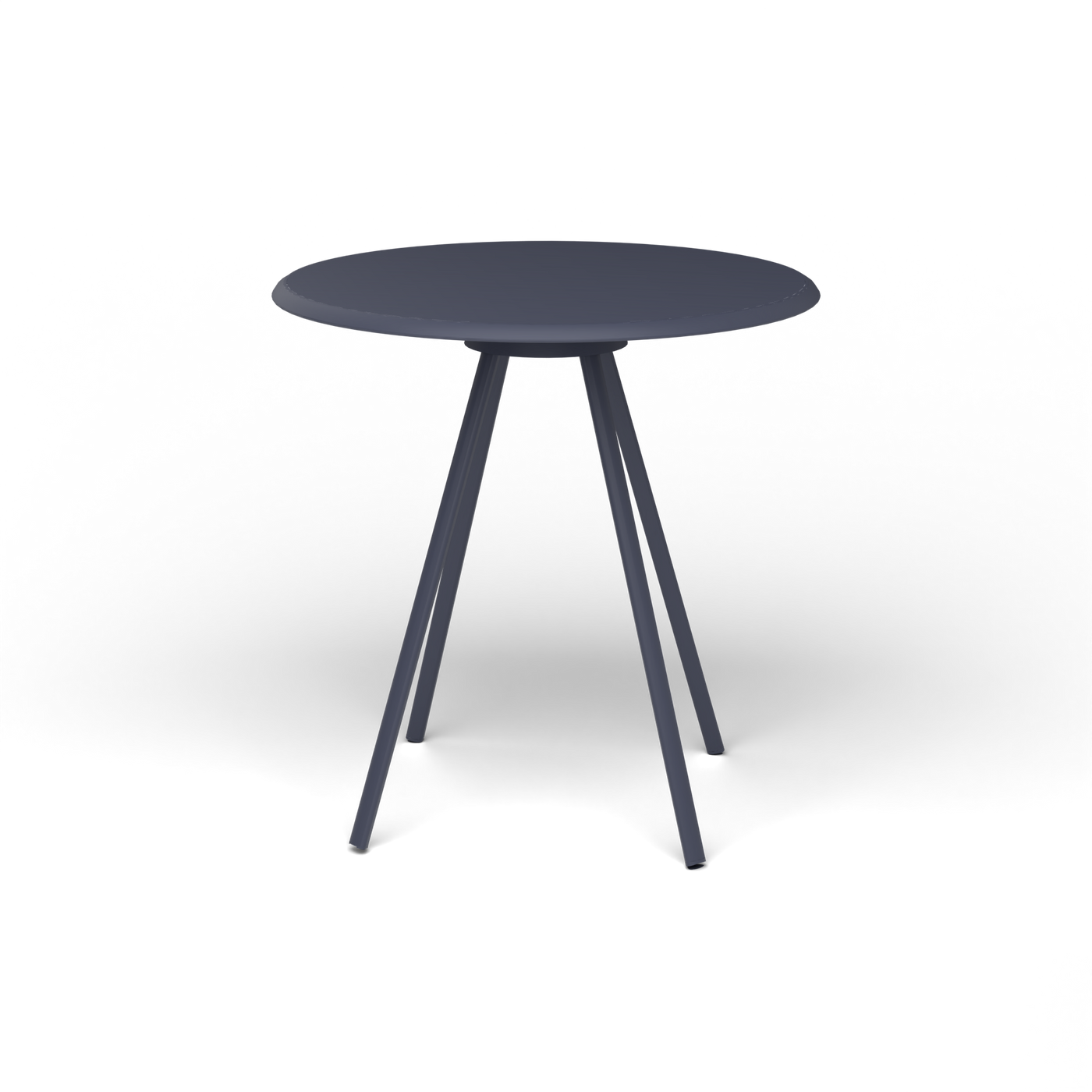 Zebra Tafel - Rond Ø 72 cm, gelakt aluminium, Grey Blue