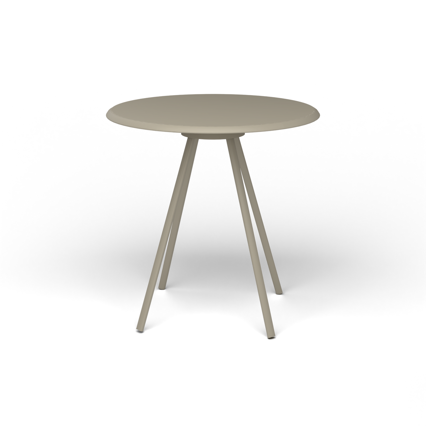 Zebra Tafel - Rond Ø 72 cm, gelakt aluminium, Pearly Gold