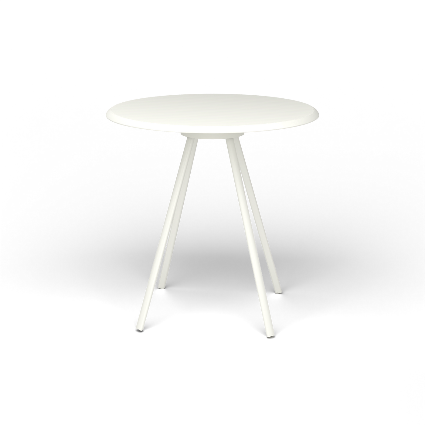 Zebra Tafel - Rond Ø 72 cm, gelakt aluminium, White