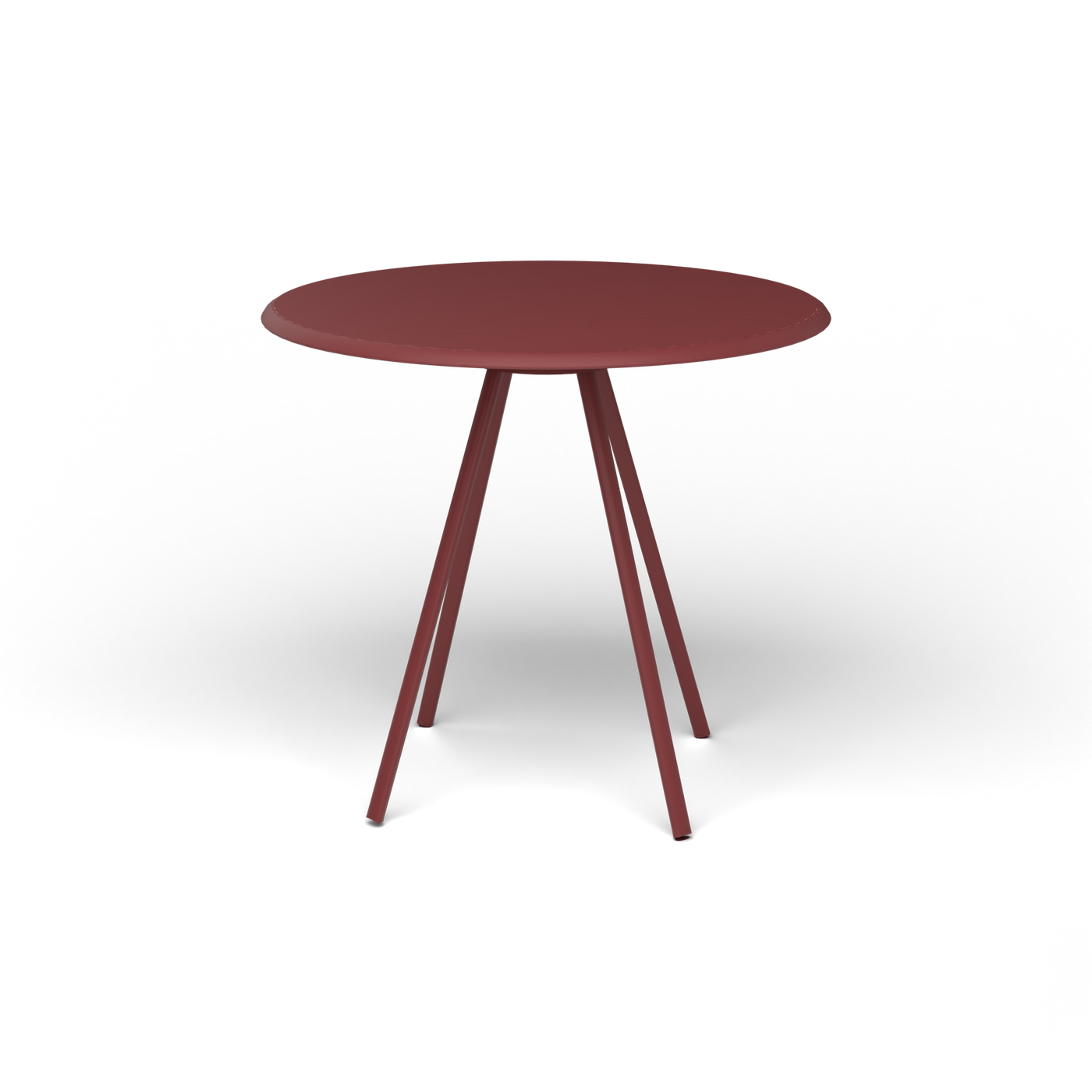 Zebra Tafel - Rond Ø 82 cm, gelakt aluminium, Autumn Red