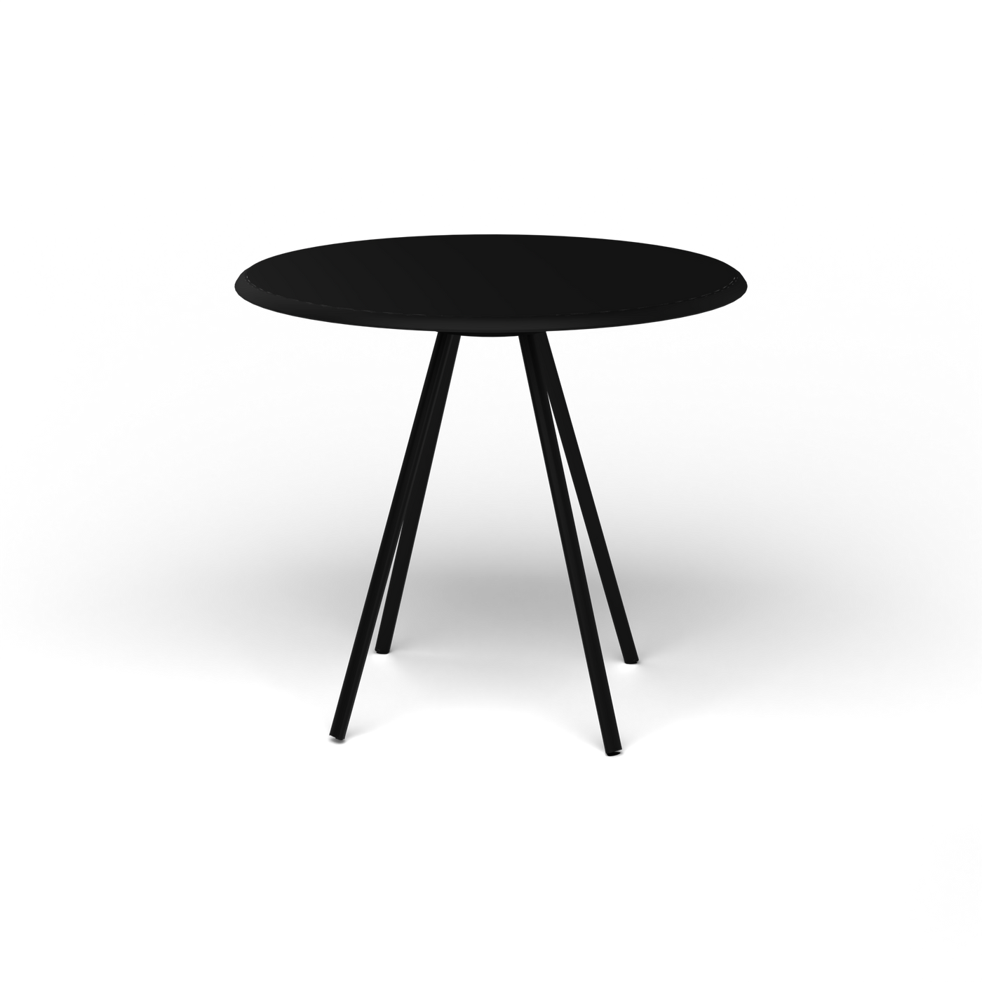 Zebra Tafel - Rond Ø 82 cm, gelakt aluminium, Black