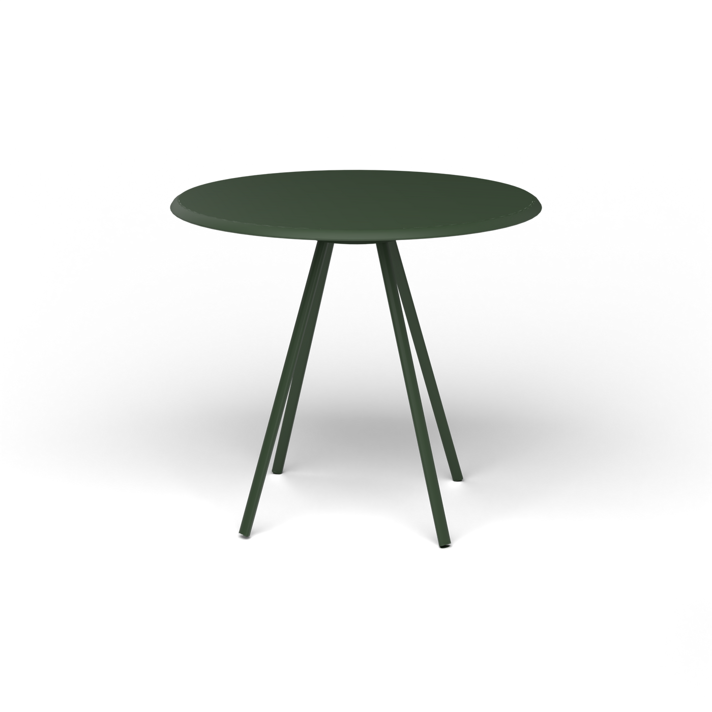 Zebra Tafel - Rond Ø 82 cm, gelakt aluminium, Bottle Green