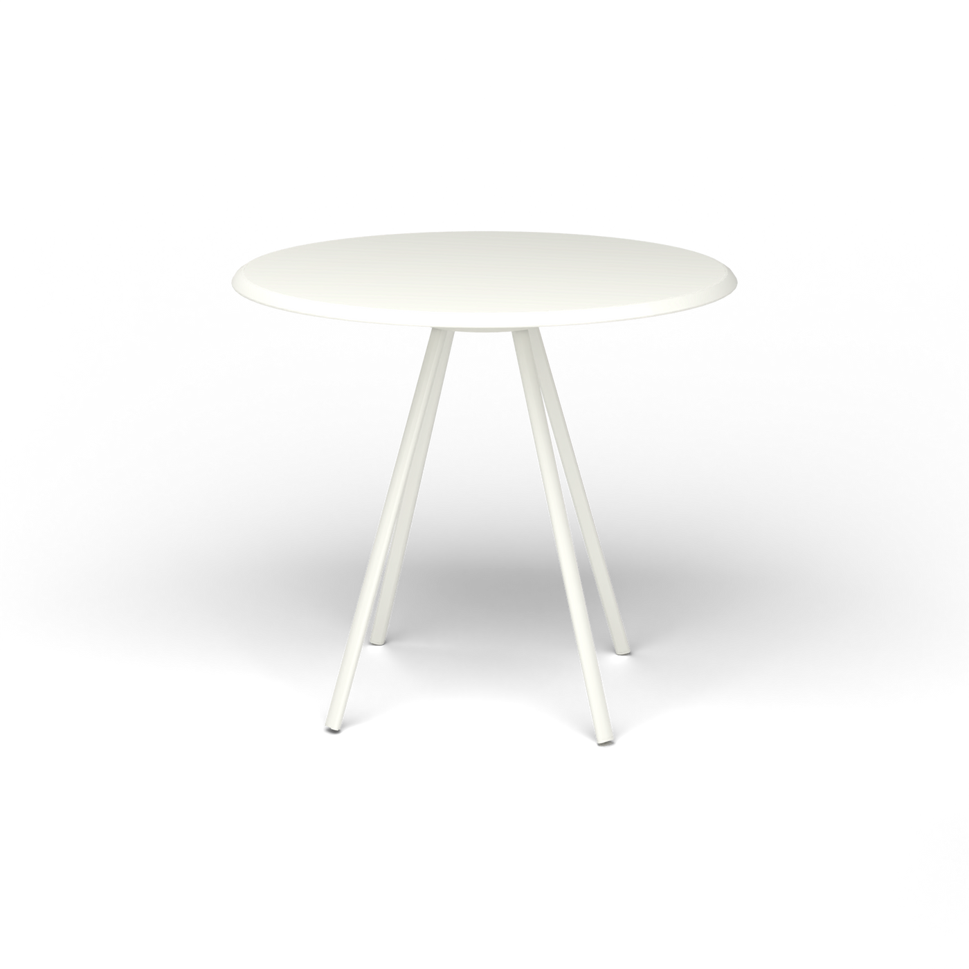Zebra Tafel - Rond Ø 82 cm, gelakt aluminium, White