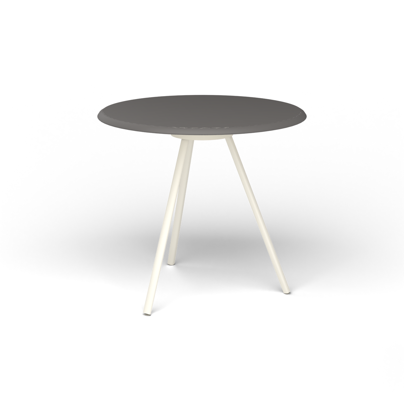 Zebra Tafel - Rond Ø 72 cm, speckled Anthracite, Antique White