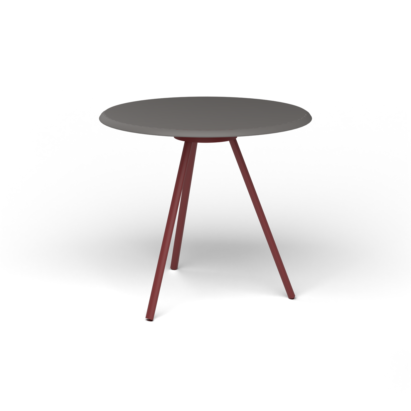 Zebra Tafel - Rond Ø 72 cm, speckled Anthracite, Autumn Red