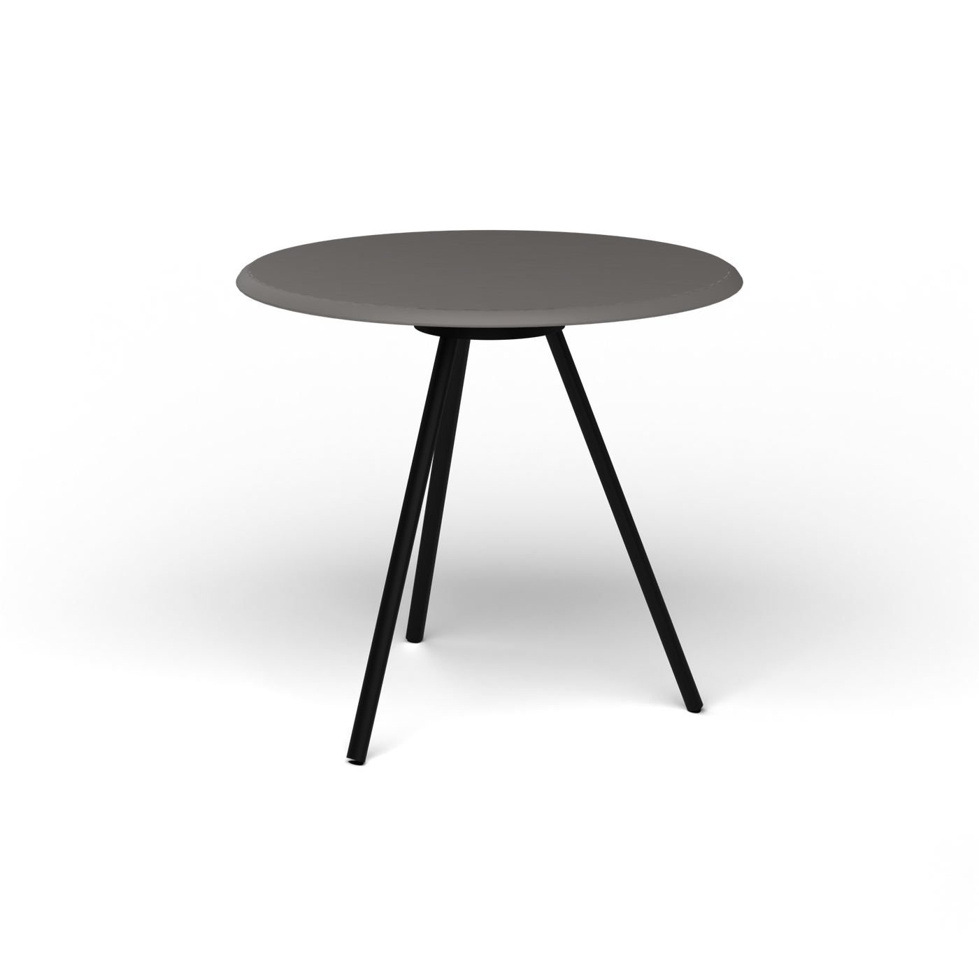Zebra Tafel - Rond Ø 72 cm, speckled Anthracite, Black