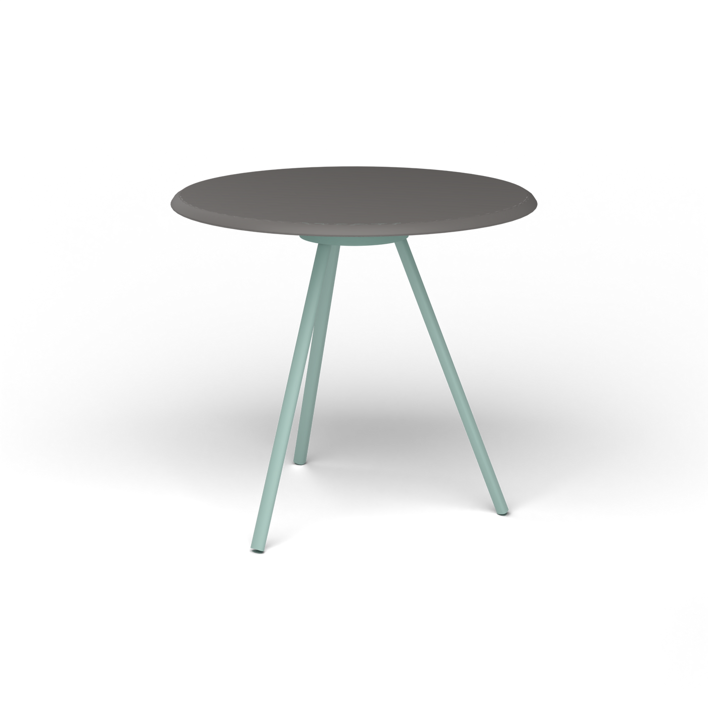 Zebra Tafel - Rond Ø 72 cm, speckled Anthracite, Light Blue