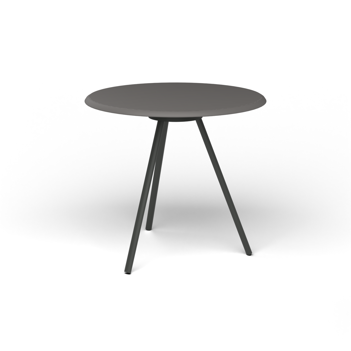 Zebra Tafel - Rond Ø 72 cm, speckled Anthracite, Metallic Grey