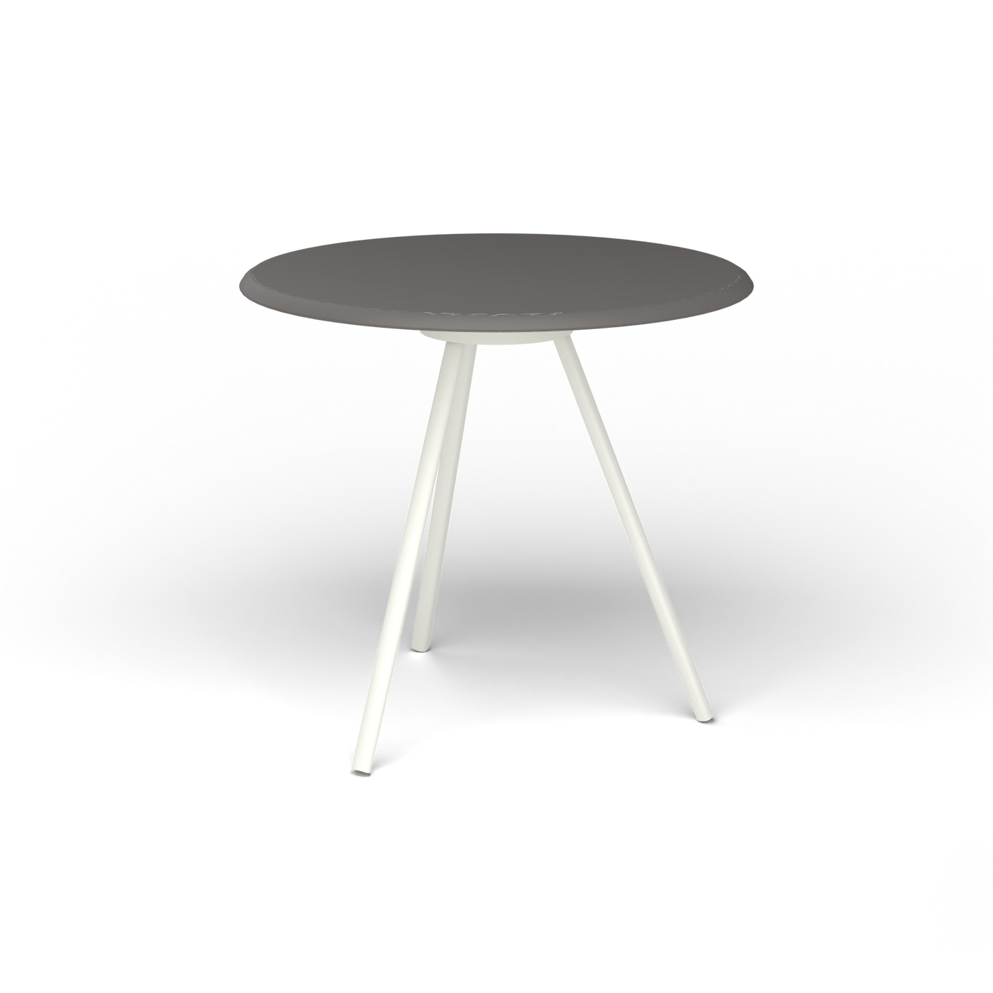 Zebra Tafel - Rond Ø 72 cm, speckled Anthracite, White