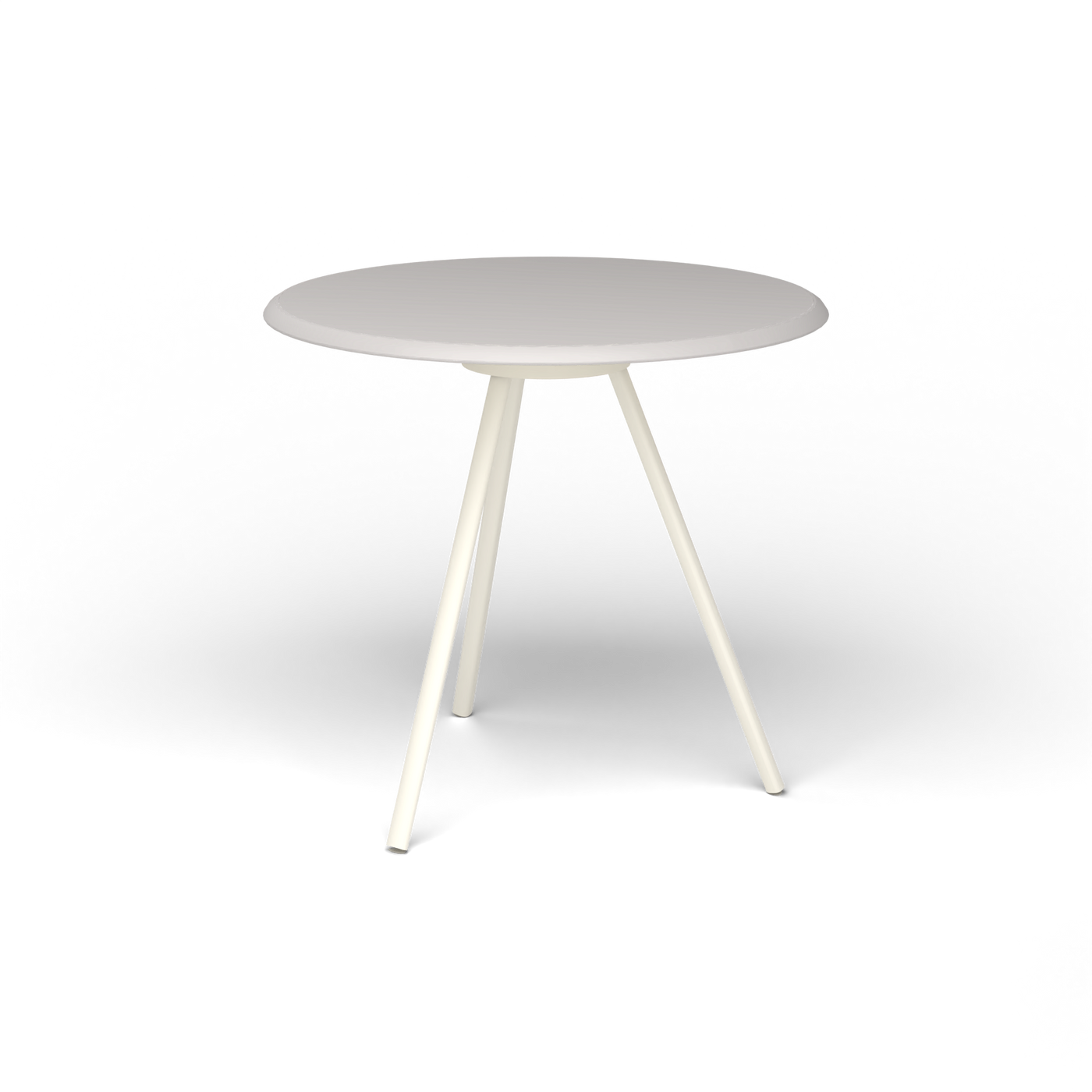 Zebra Tafel - Rond Ø 72 cm, speckled Grey, Antique White