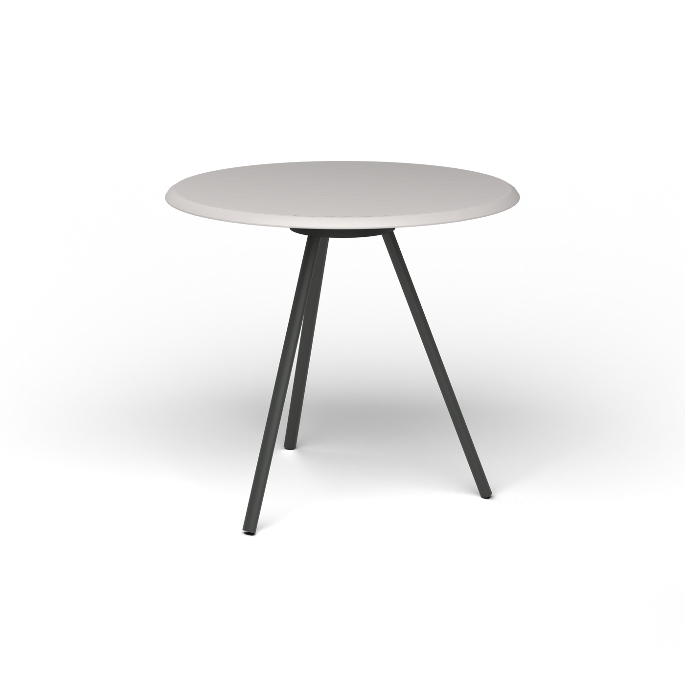 Zebra Tafel - Rond Ø 72 cm, speckled Grey, Metallic Grey