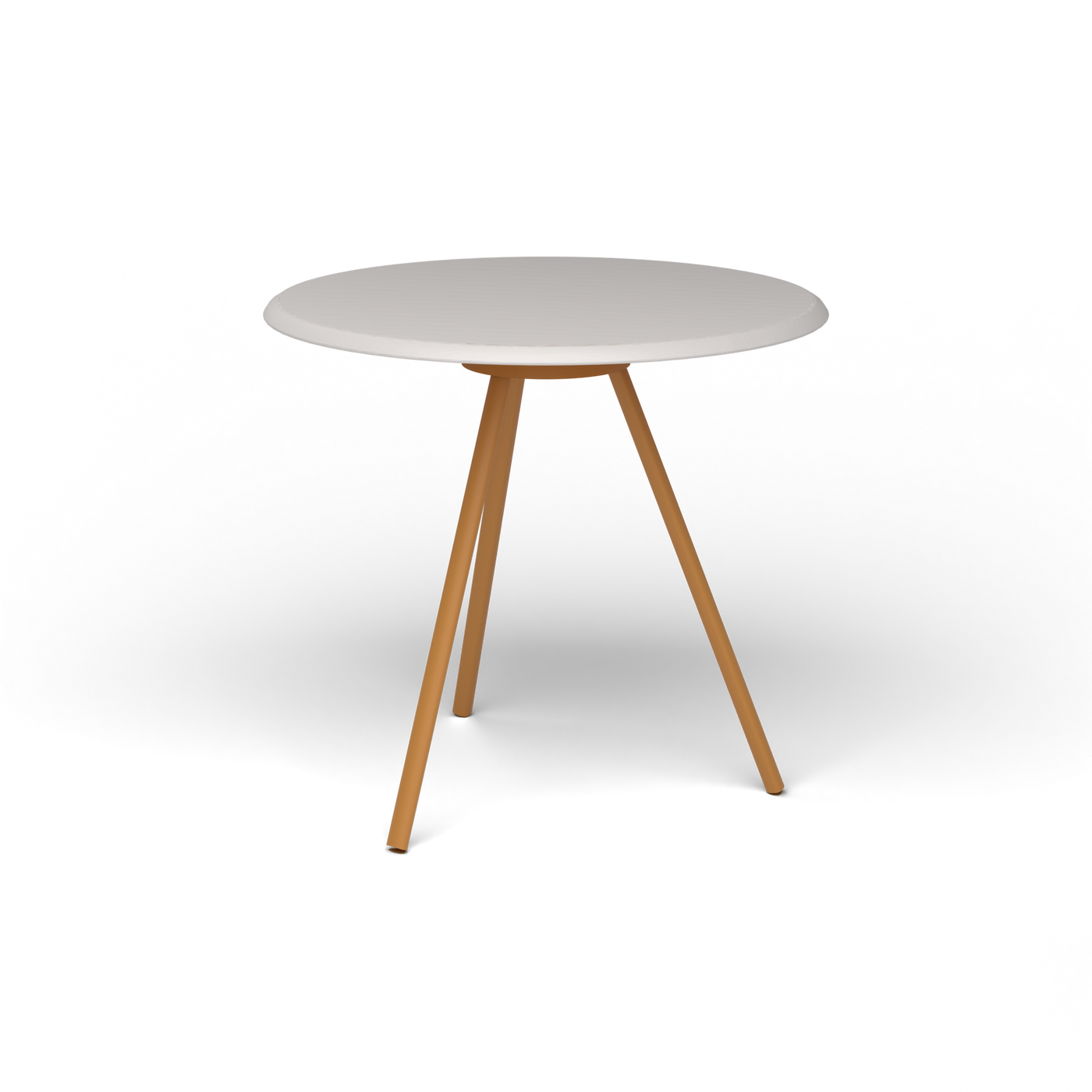 Zebra Tafel - Rond Ø 72 cm, speckled Grey, Mustard Yellow