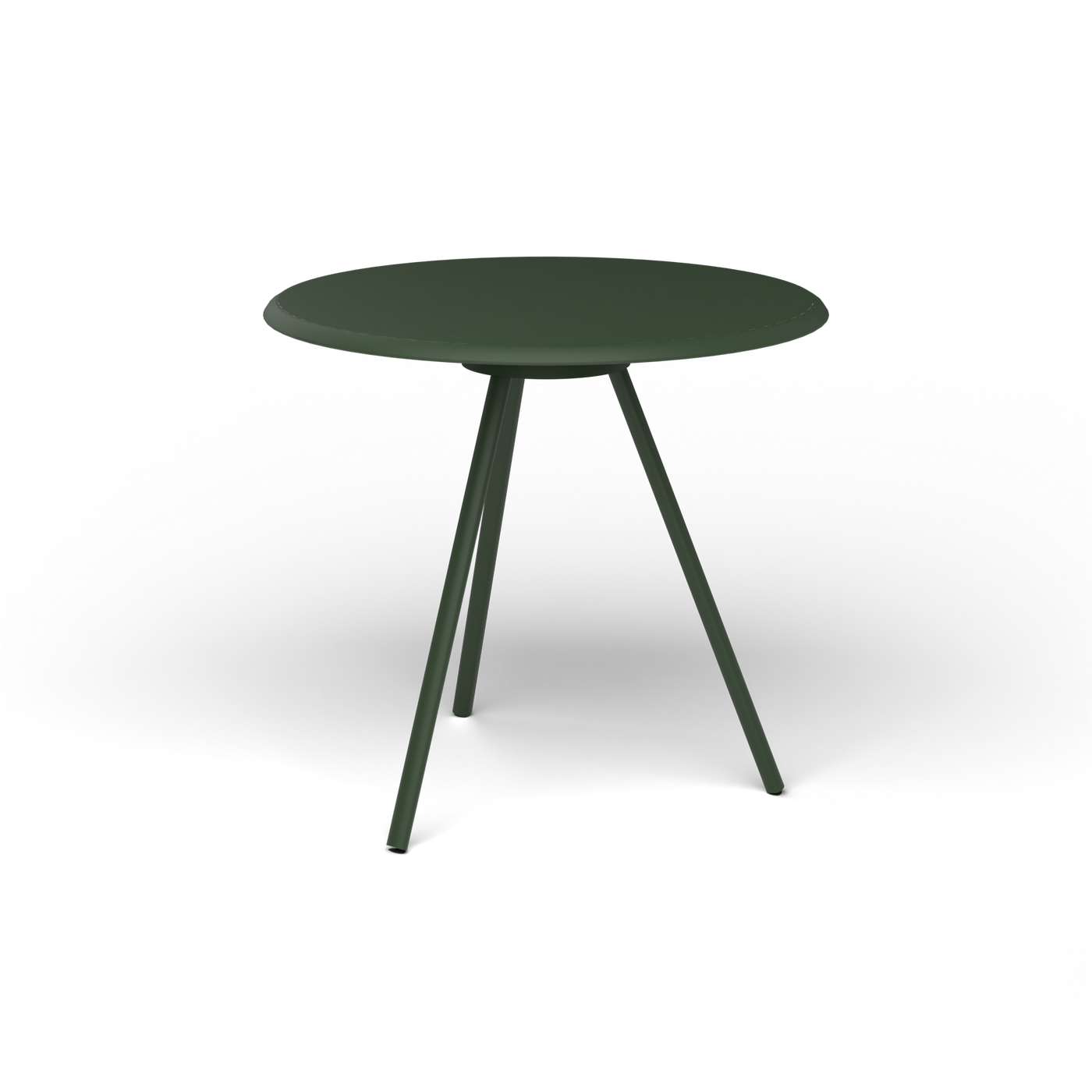 Zebra Tafel - Rond Ø 72 cm, gelakt aluminium, Bottle Green