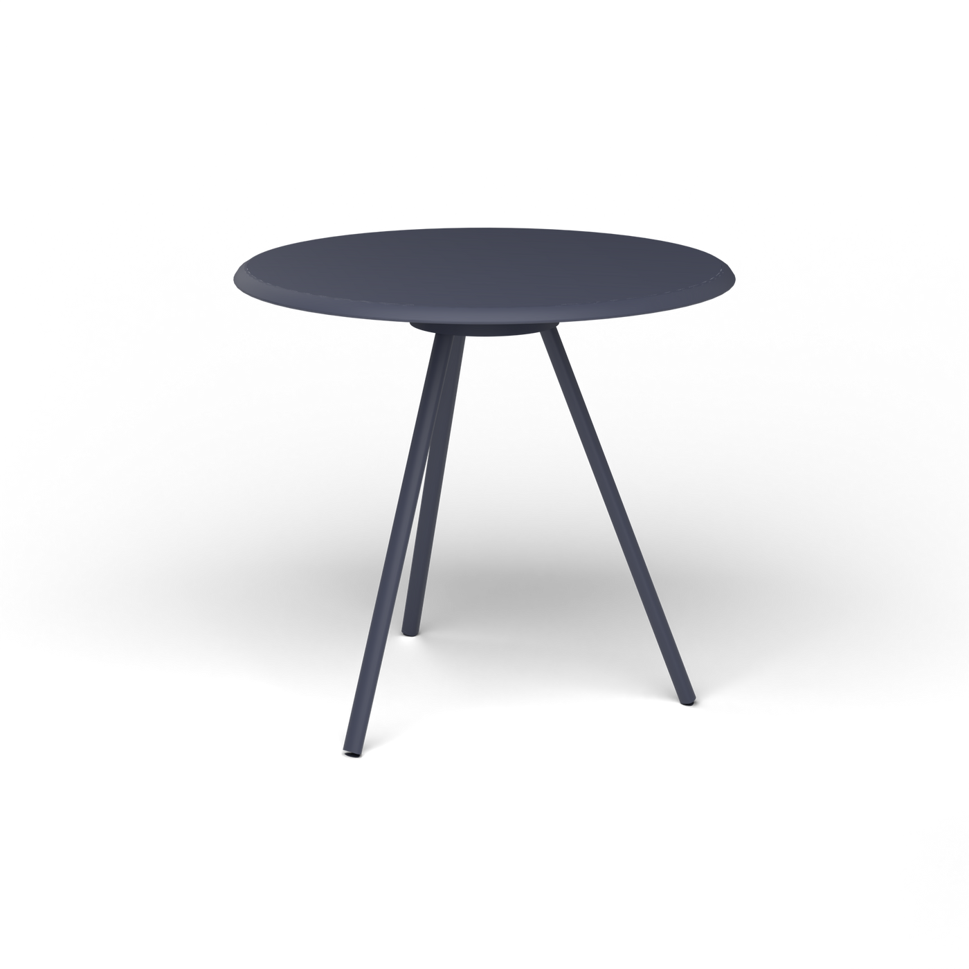 Zebra Tafel - Rond Ø 72 cm, gelakt aluminium, Grey Blue
