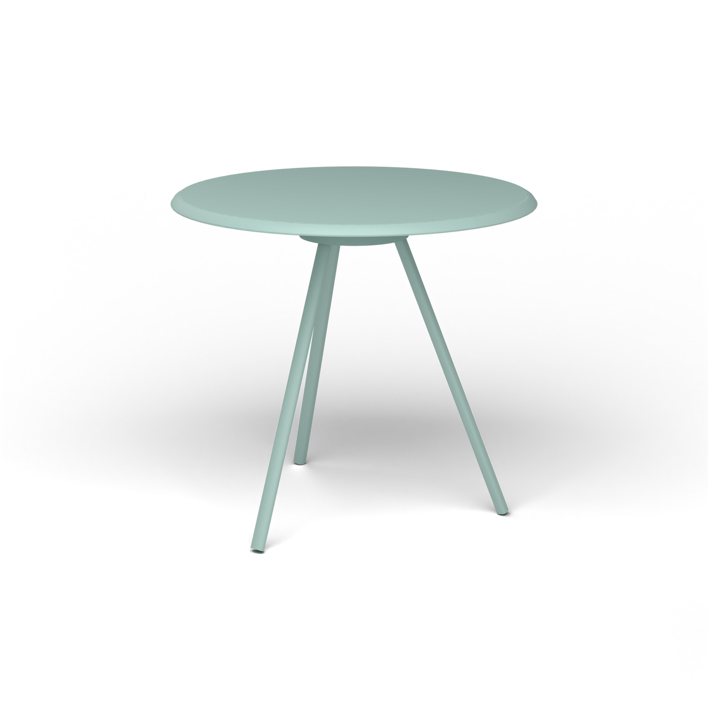 Zebra Tafel - Rond Ø 72 cm, gelakt aluminium, Light Blue